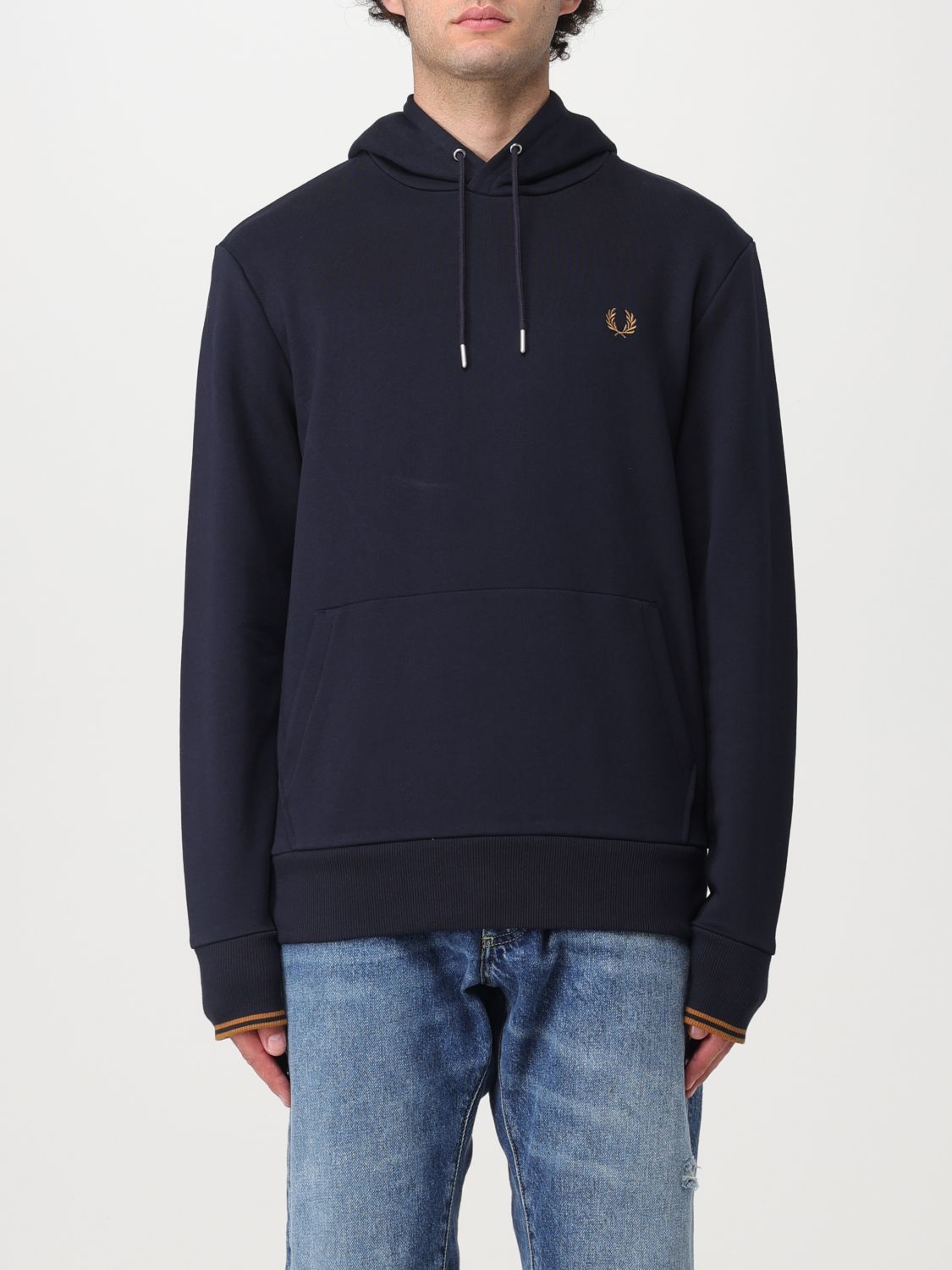 Fred Perry 卫衣  男士 颜色 蓝色 1 In Blue 1
