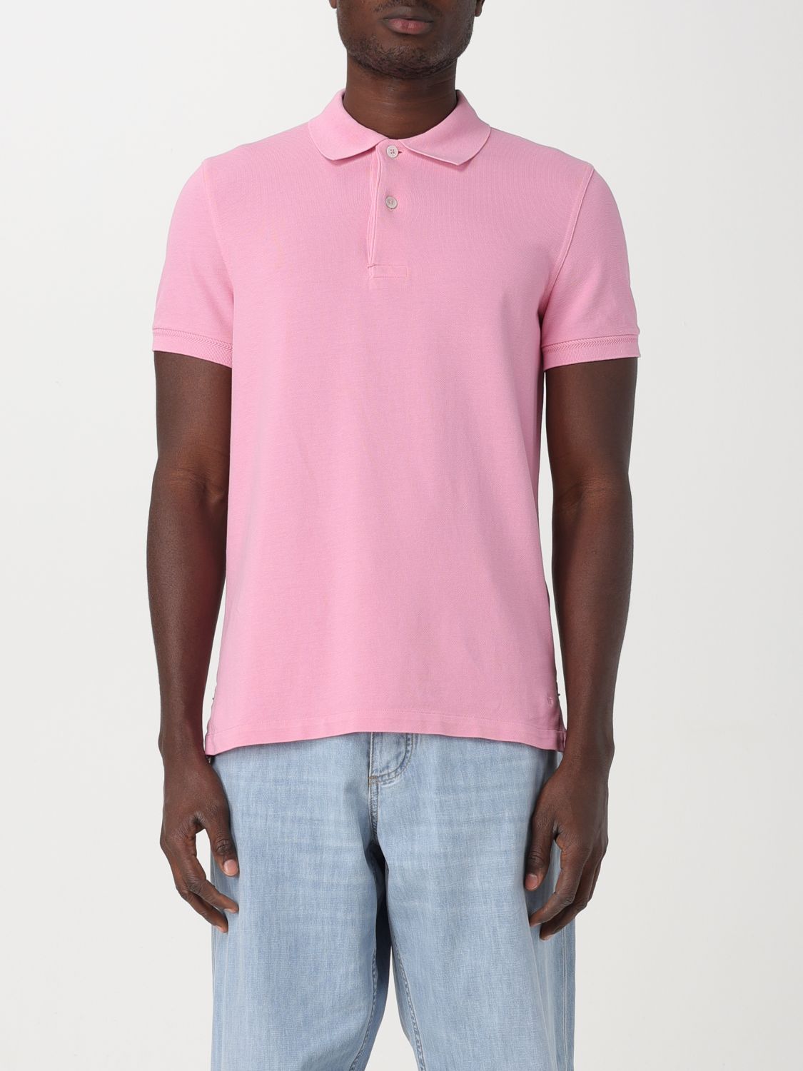 Shop Tom Ford Polo Shirt  Men Color Pink