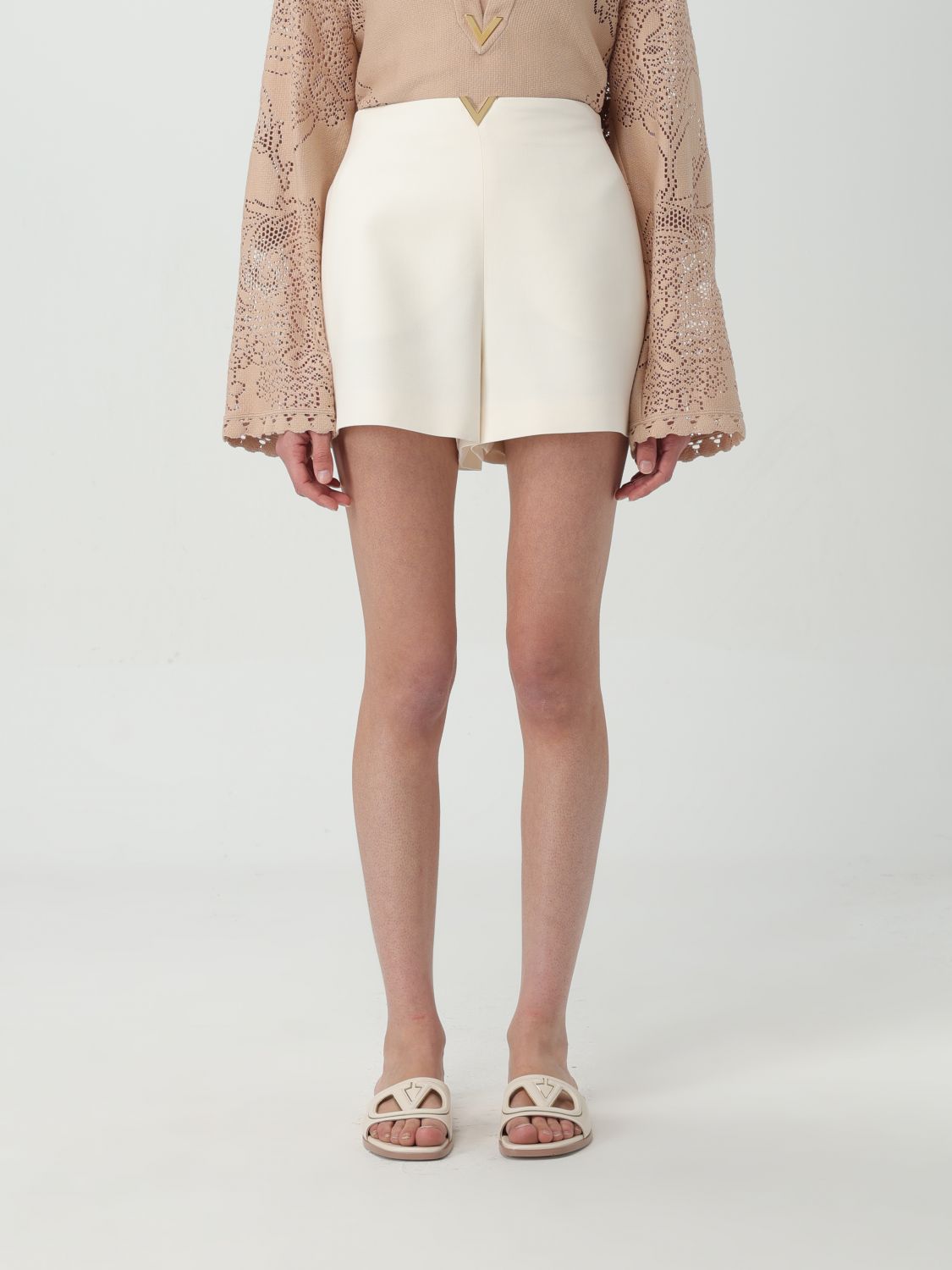 Valentino Short  Woman In Ivory