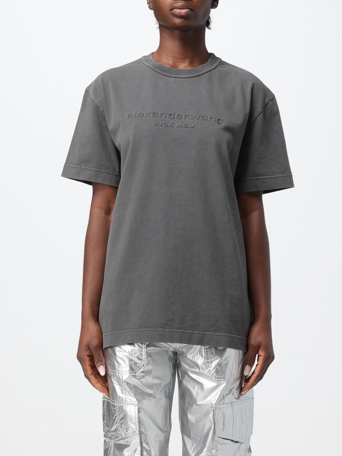 ALEXANDER WANG T-SHIRT ALEXANDER WANG WOMAN COLOR GREY 1,f13937230