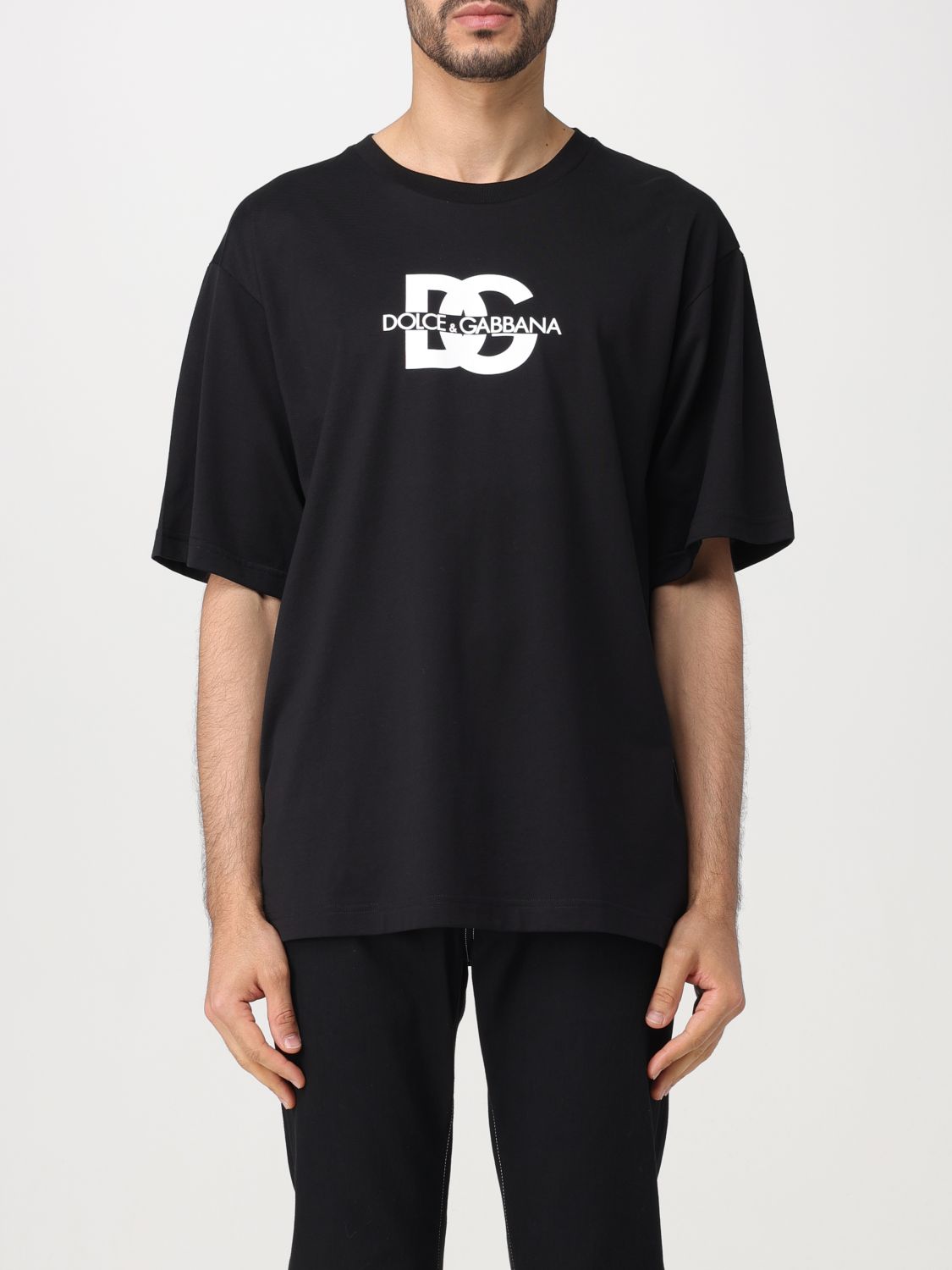 Shop Dolce & Gabbana T-shirt  Men Color Black