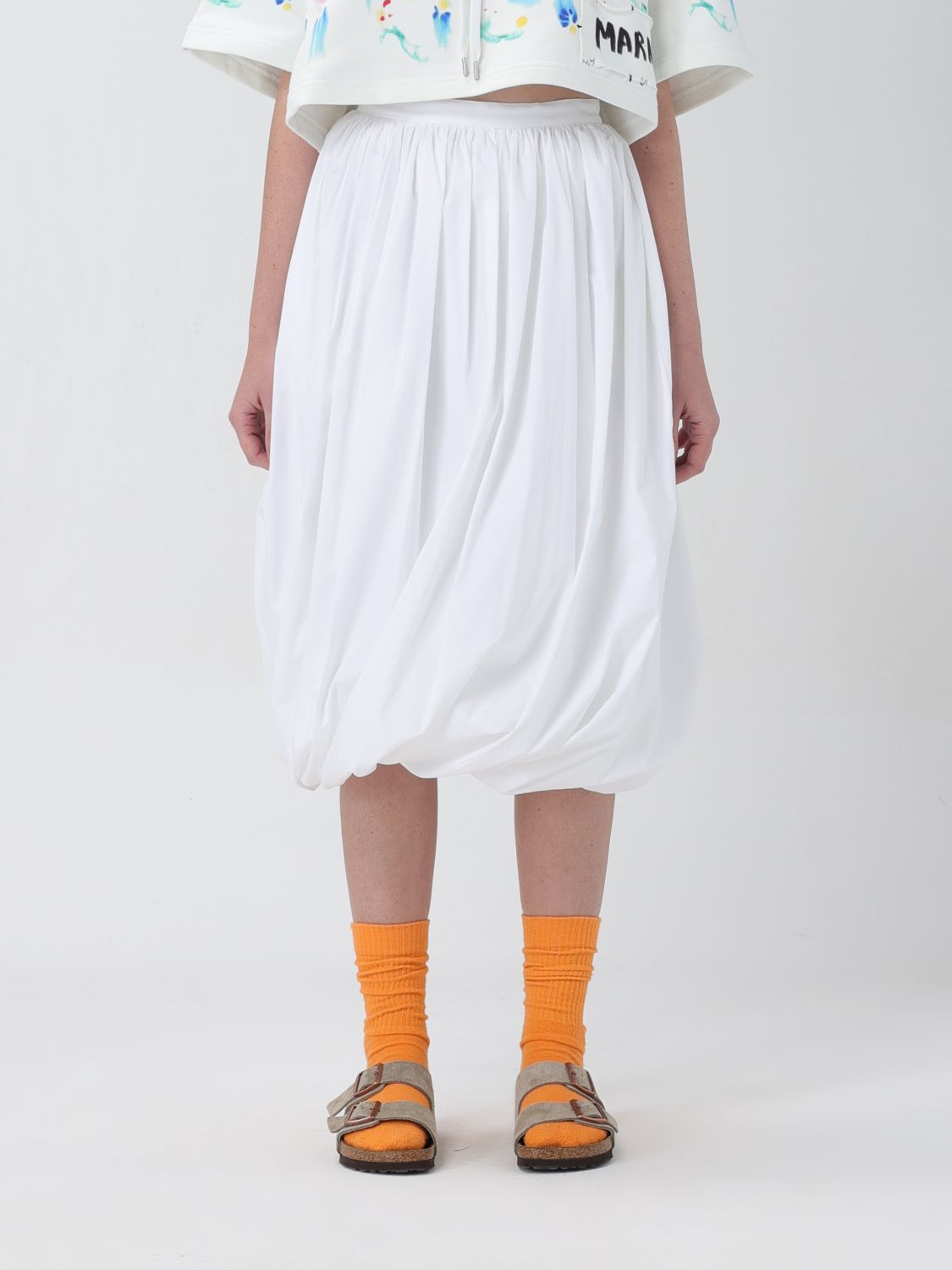 Shop Marni Skirt  Woman Color White