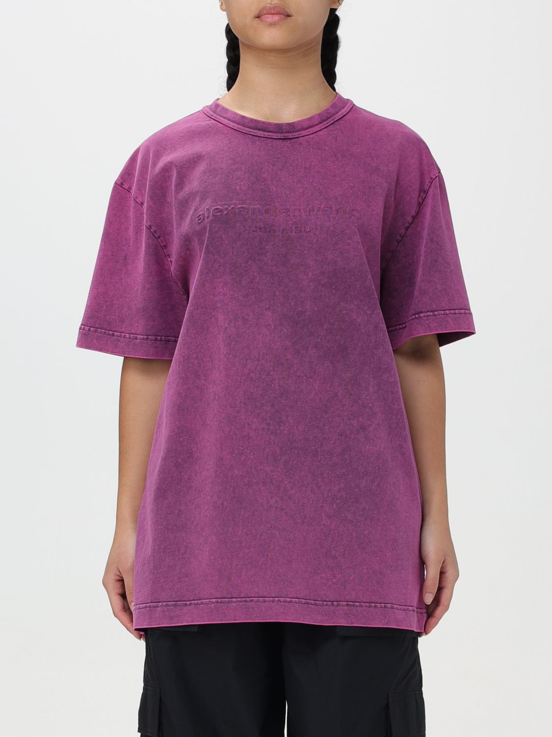 Shop Alexander Wang T-shirt  Woman Color Pink