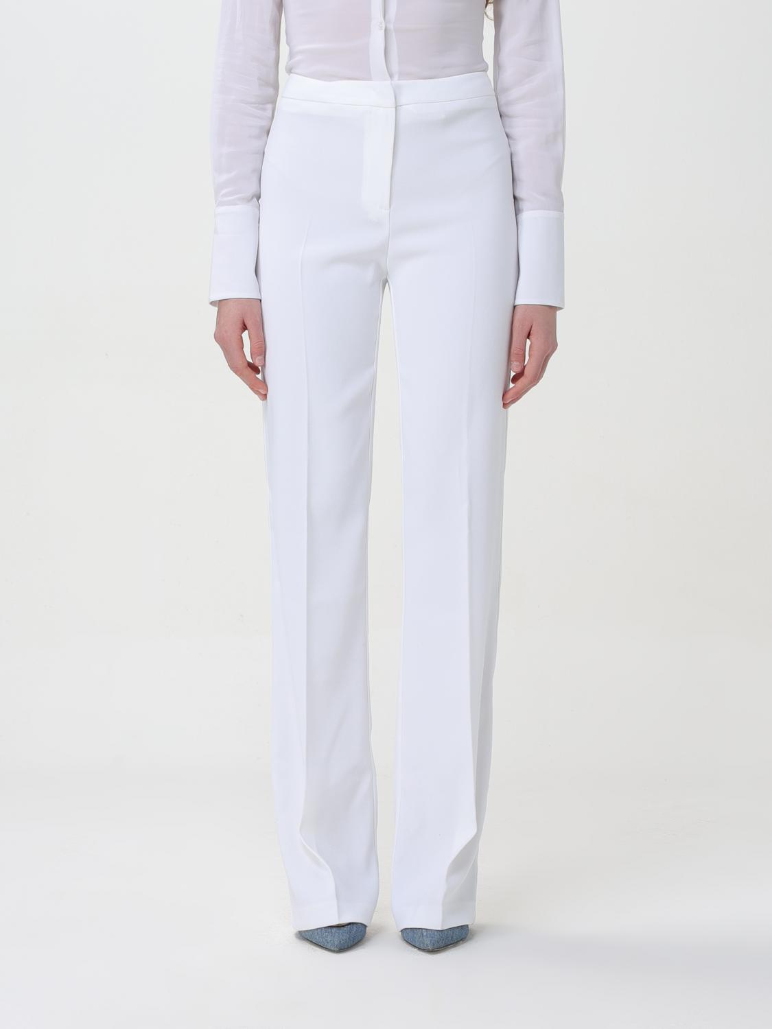 Trousers PINKO Woman colour White