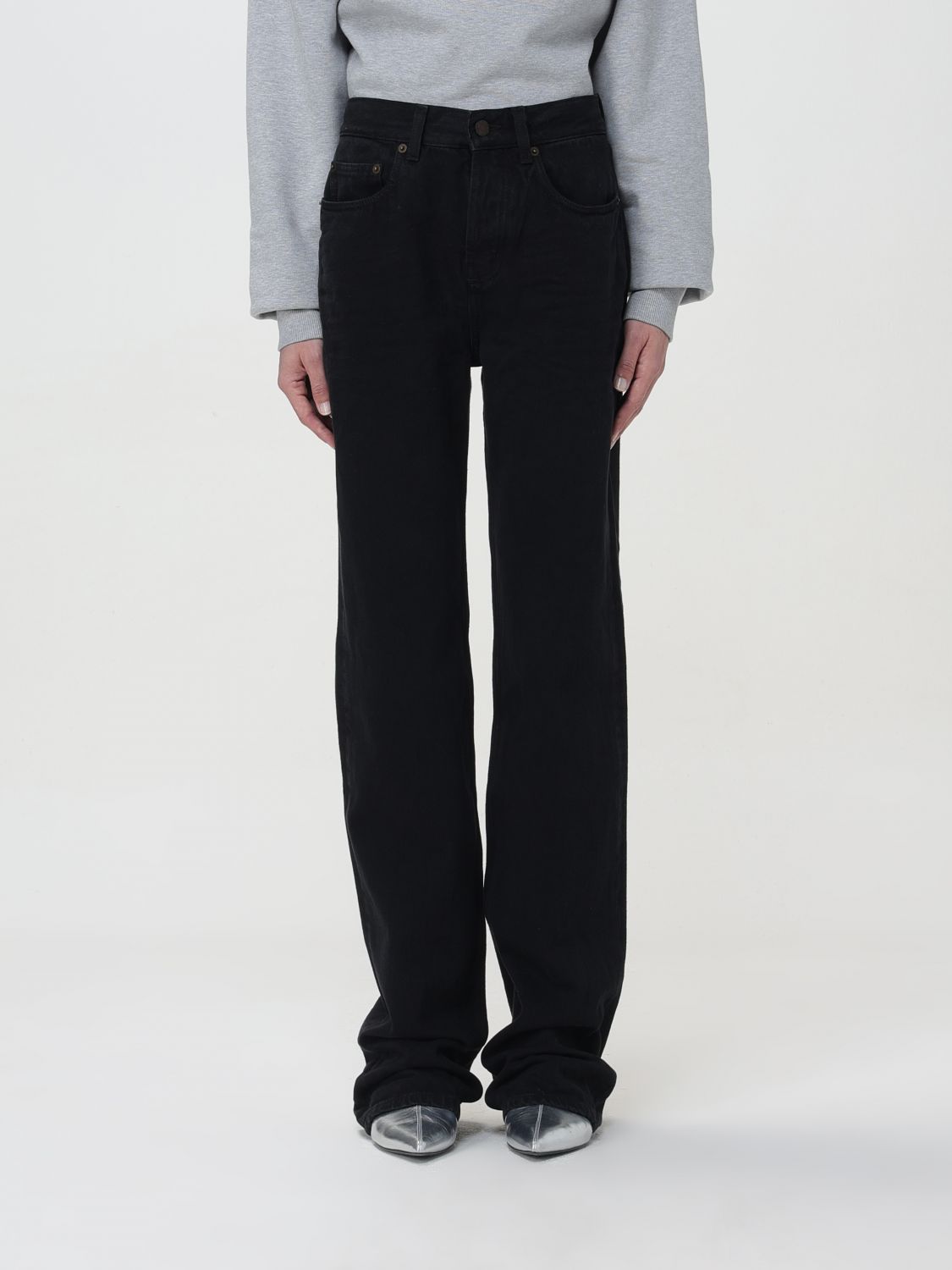 Saint Laurent Jeans  Woman In Black