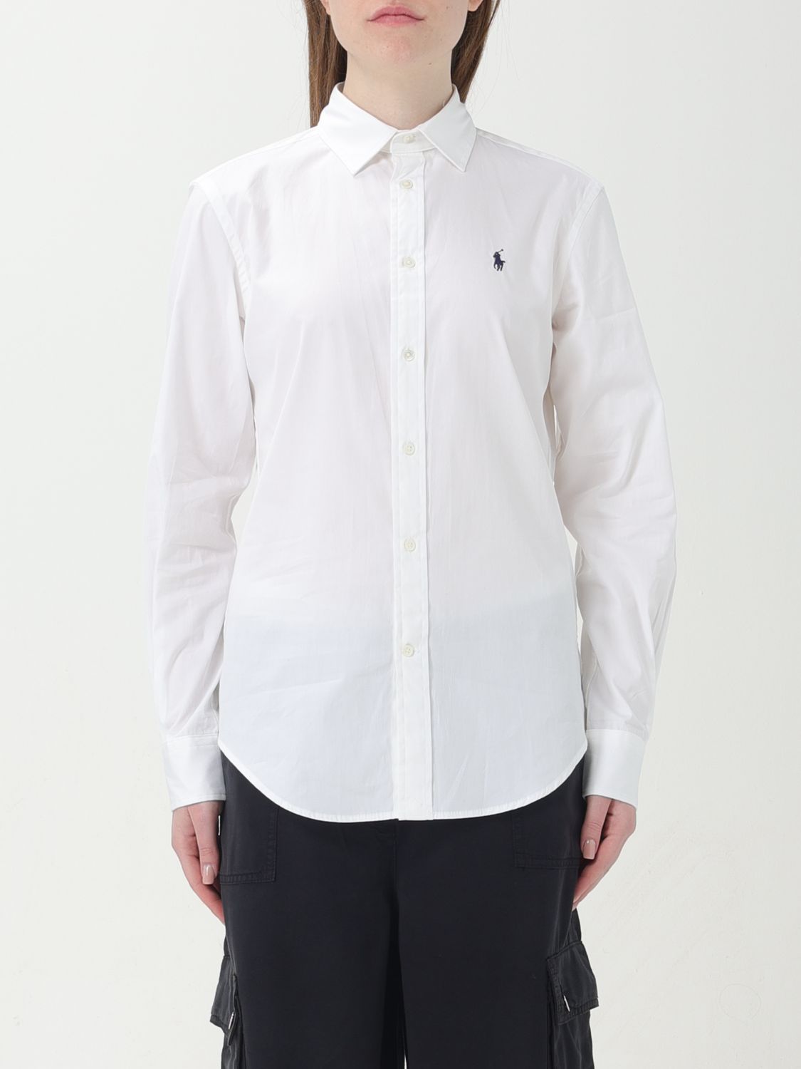 Shop Polo Ralph Lauren Shirt  Woman Color White