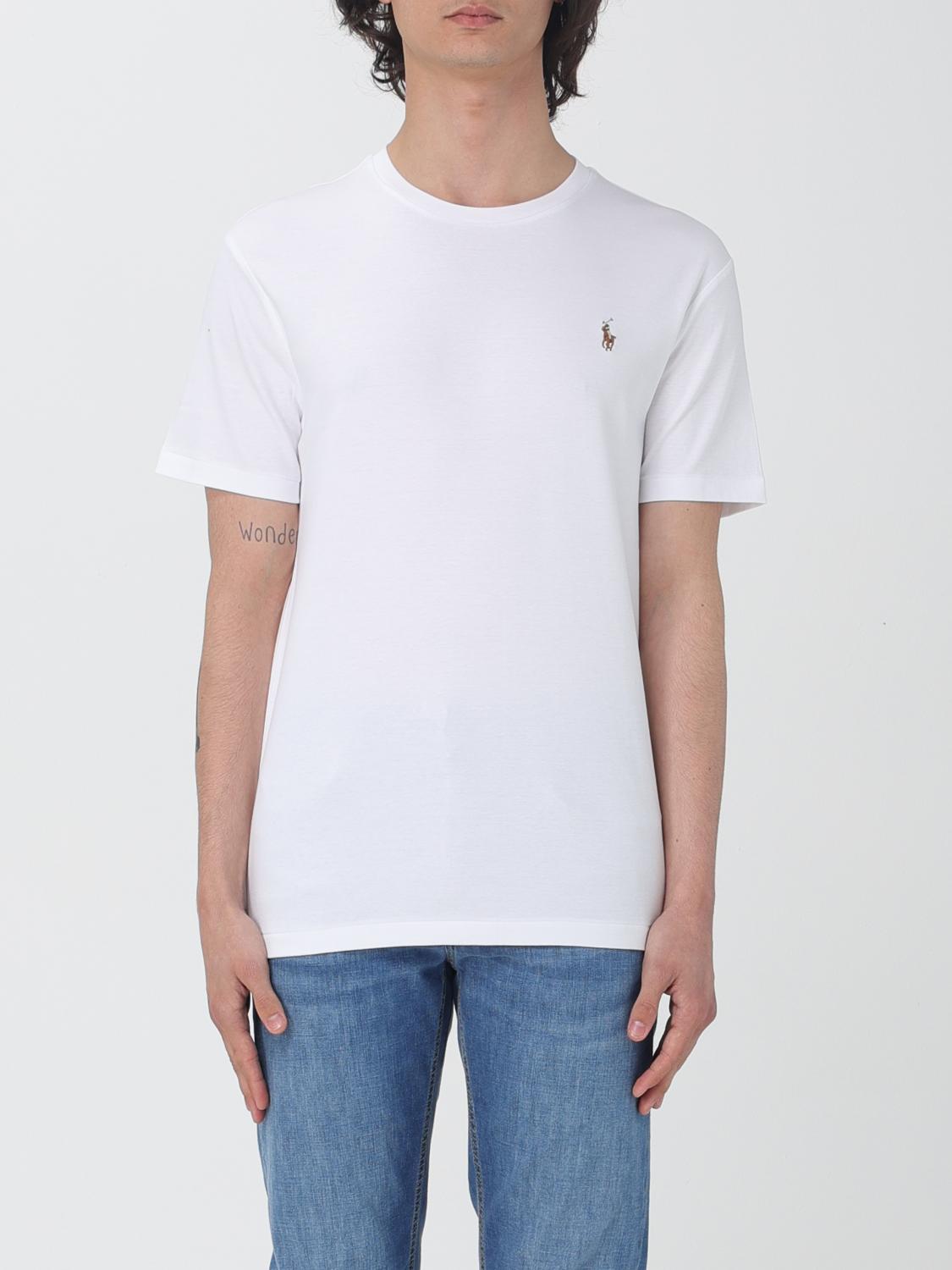 Shop Polo Ralph Lauren T-shirt  Men Color White