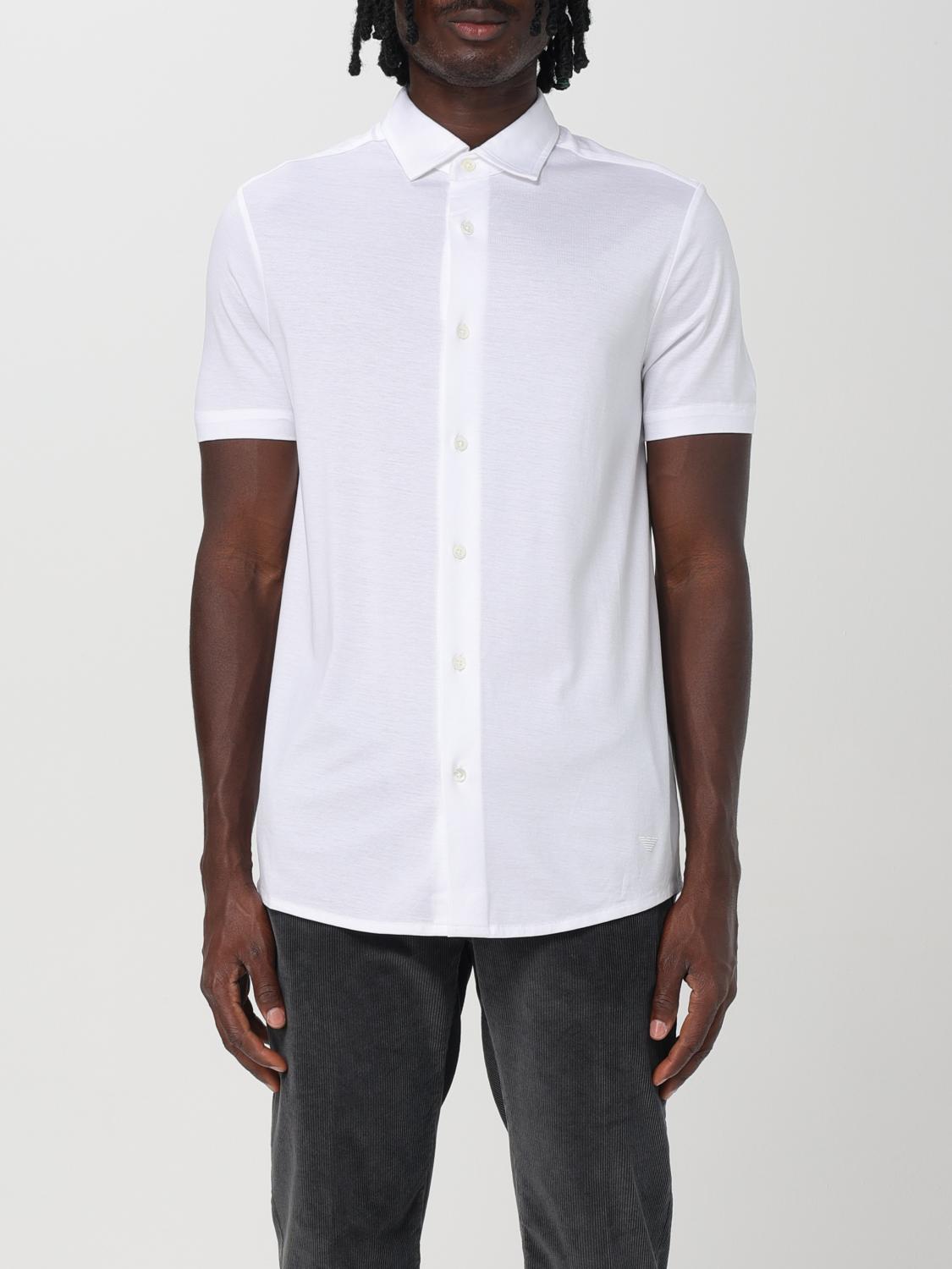 Shop Emporio Armani Shirt  Men Color White In Weiss