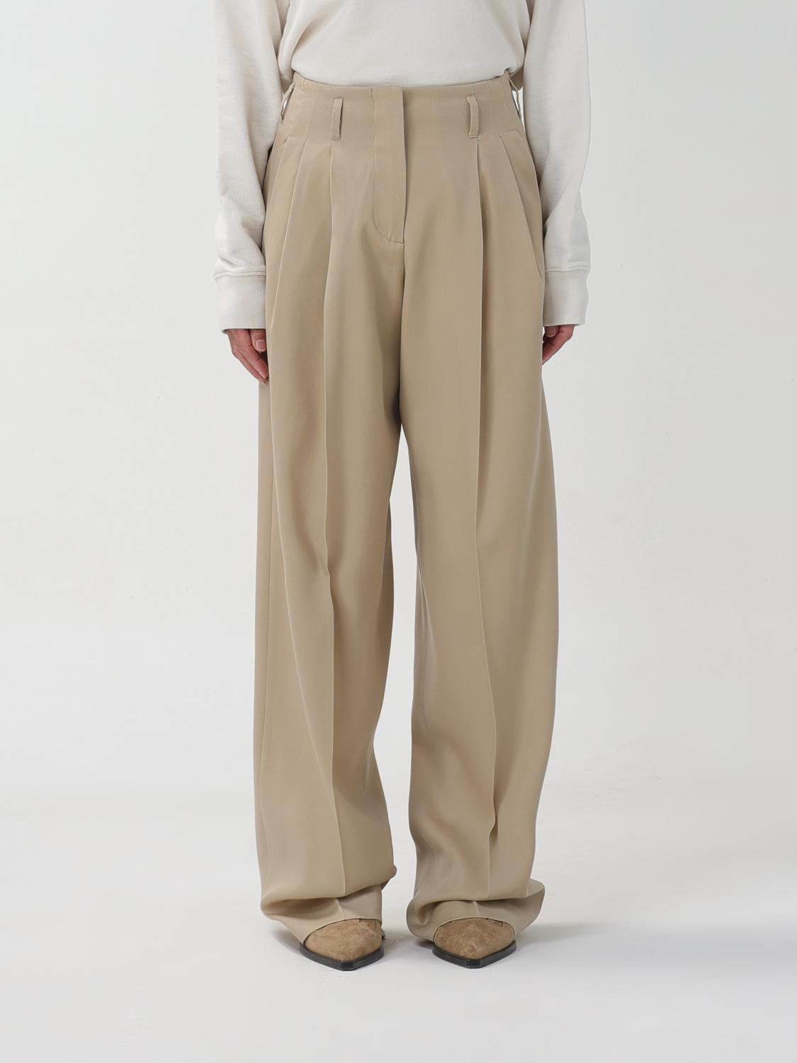 Shop Golden Goose Pants  Woman Color Beige