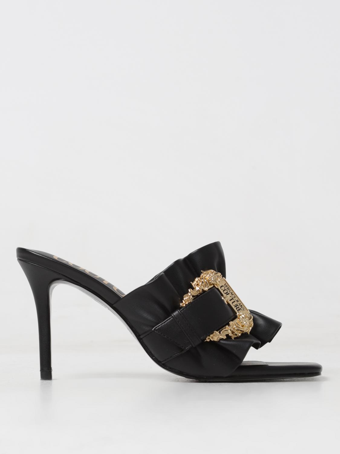 Heeled Sandals VERSACE JEANS COUTURE Woman colour Black