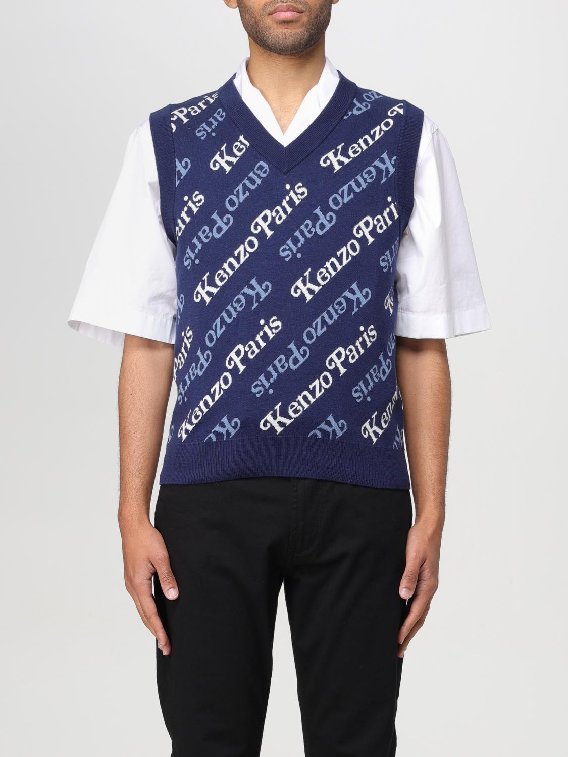 Shop Kenzo Suit Vest  Men Color Blue