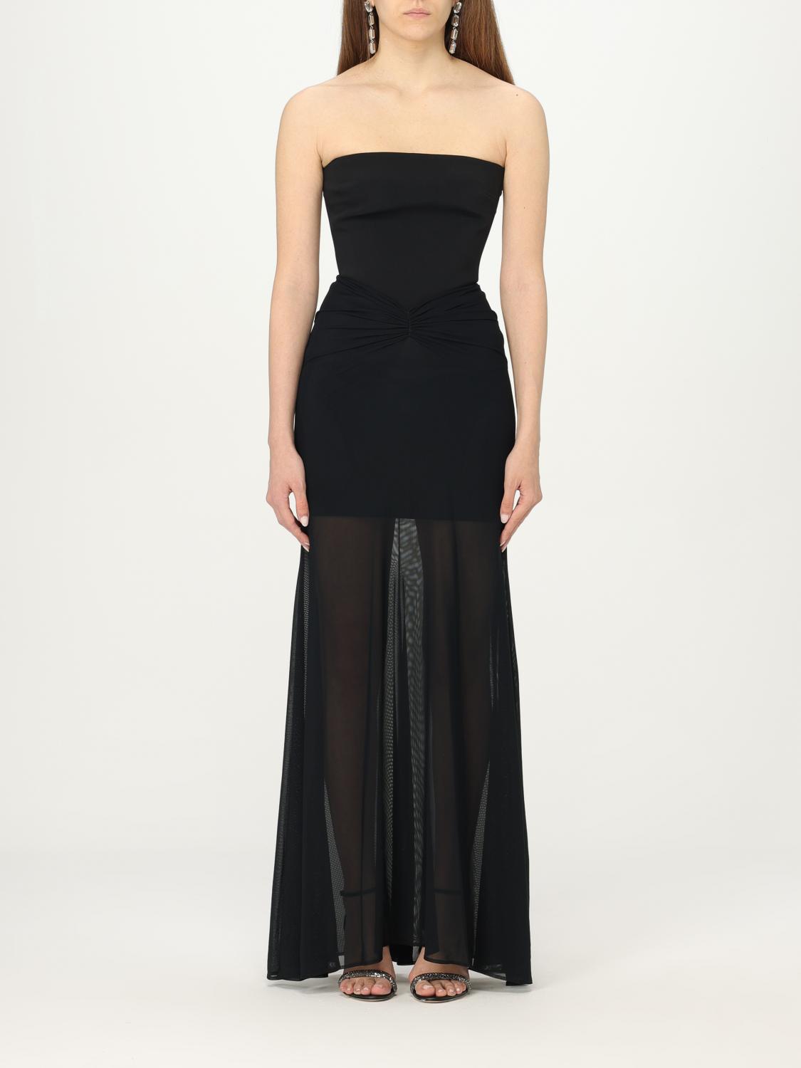 Shop David Koma Dress  Woman Color Black