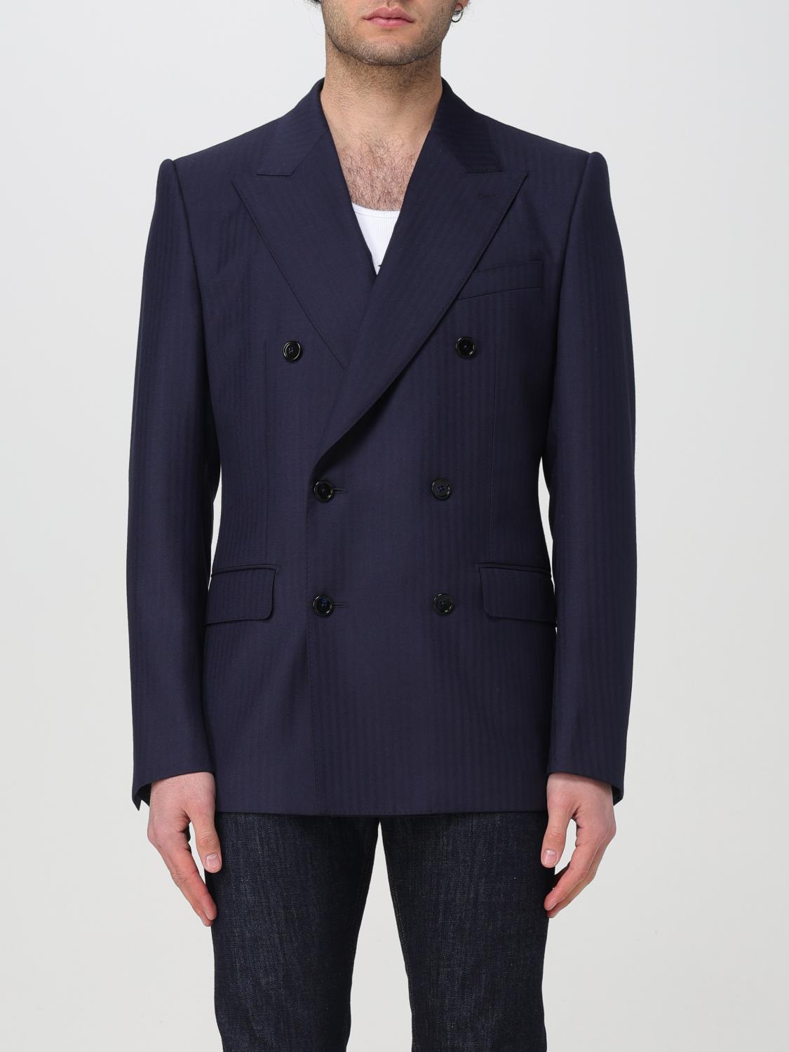 Dolce & Gabbana Blazer  Men Color Blue In Blue
