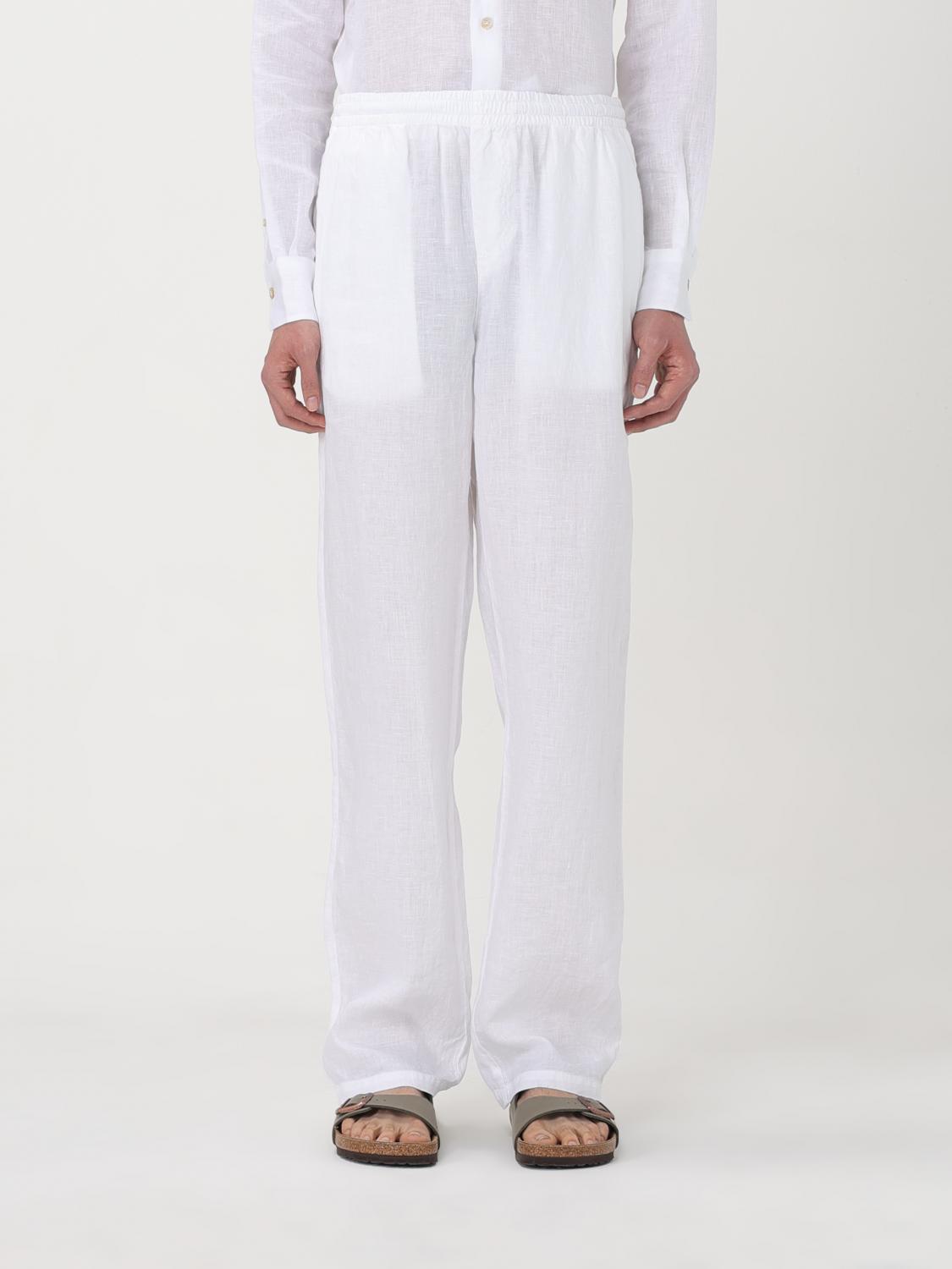 Shop Aspesi Pants  Men Color White