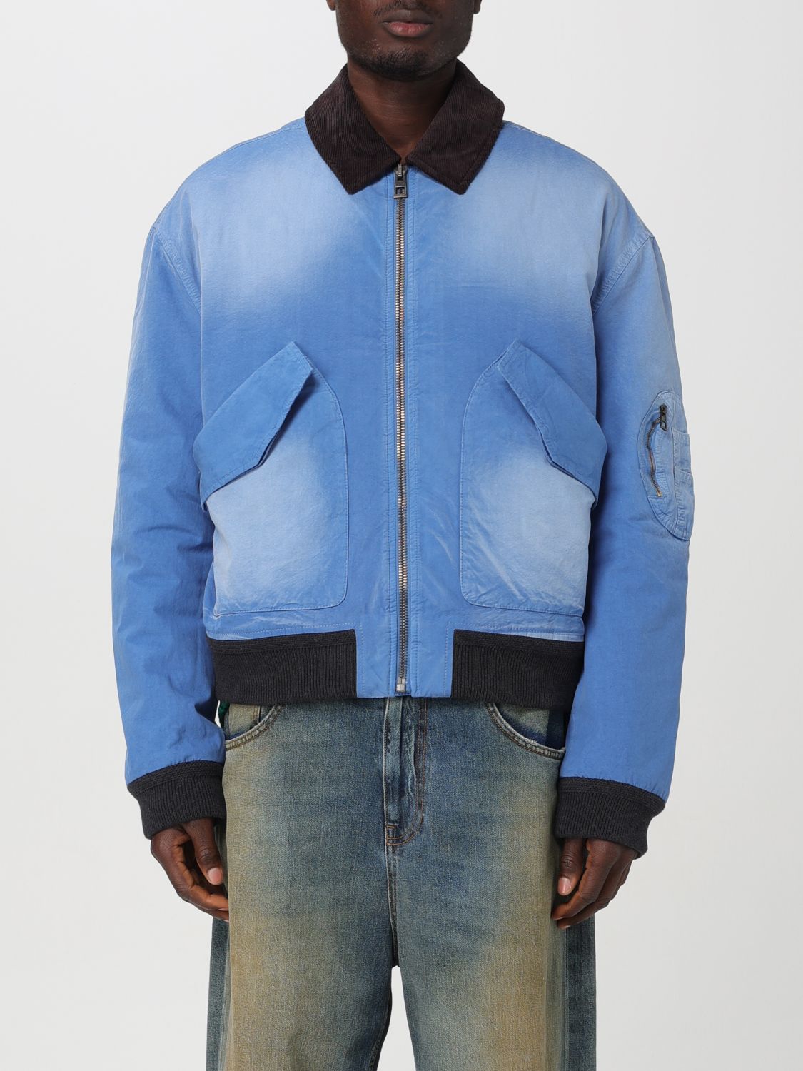 Shop Loewe Jacket  Men Color Blue