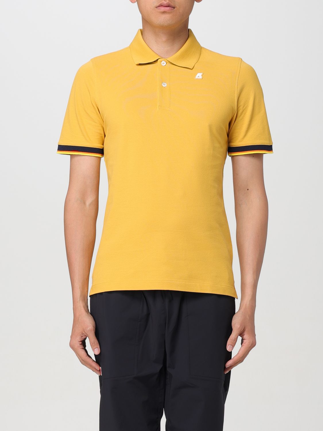 Shop K-way Polo Shirt  Men Color Yellow