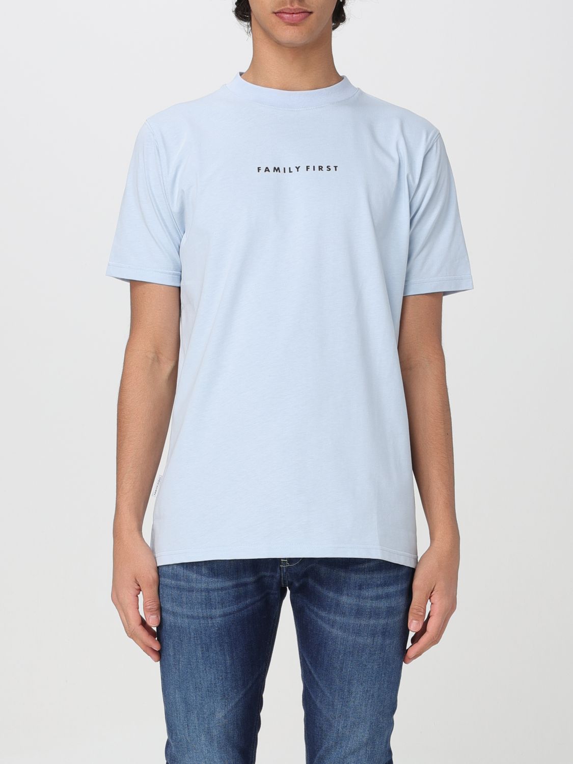 Family First T-shirt  Men Color Blue