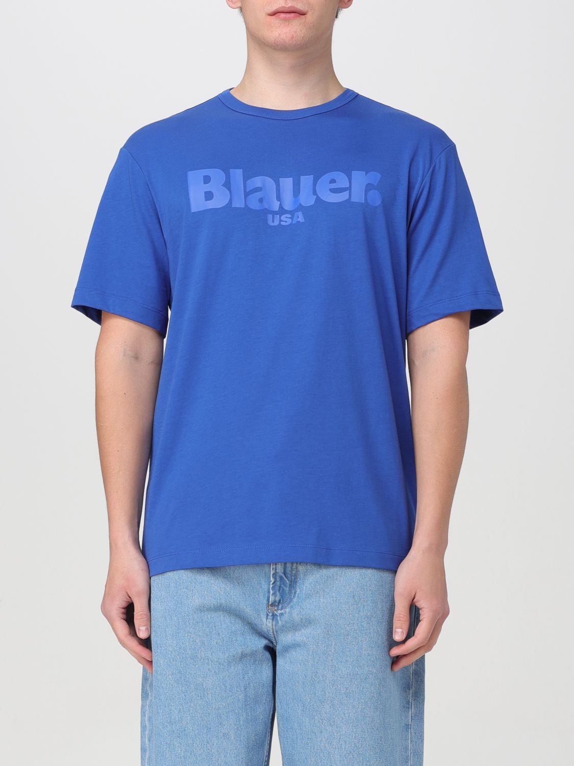 Blauer T-shirt  Men Color Blue 1