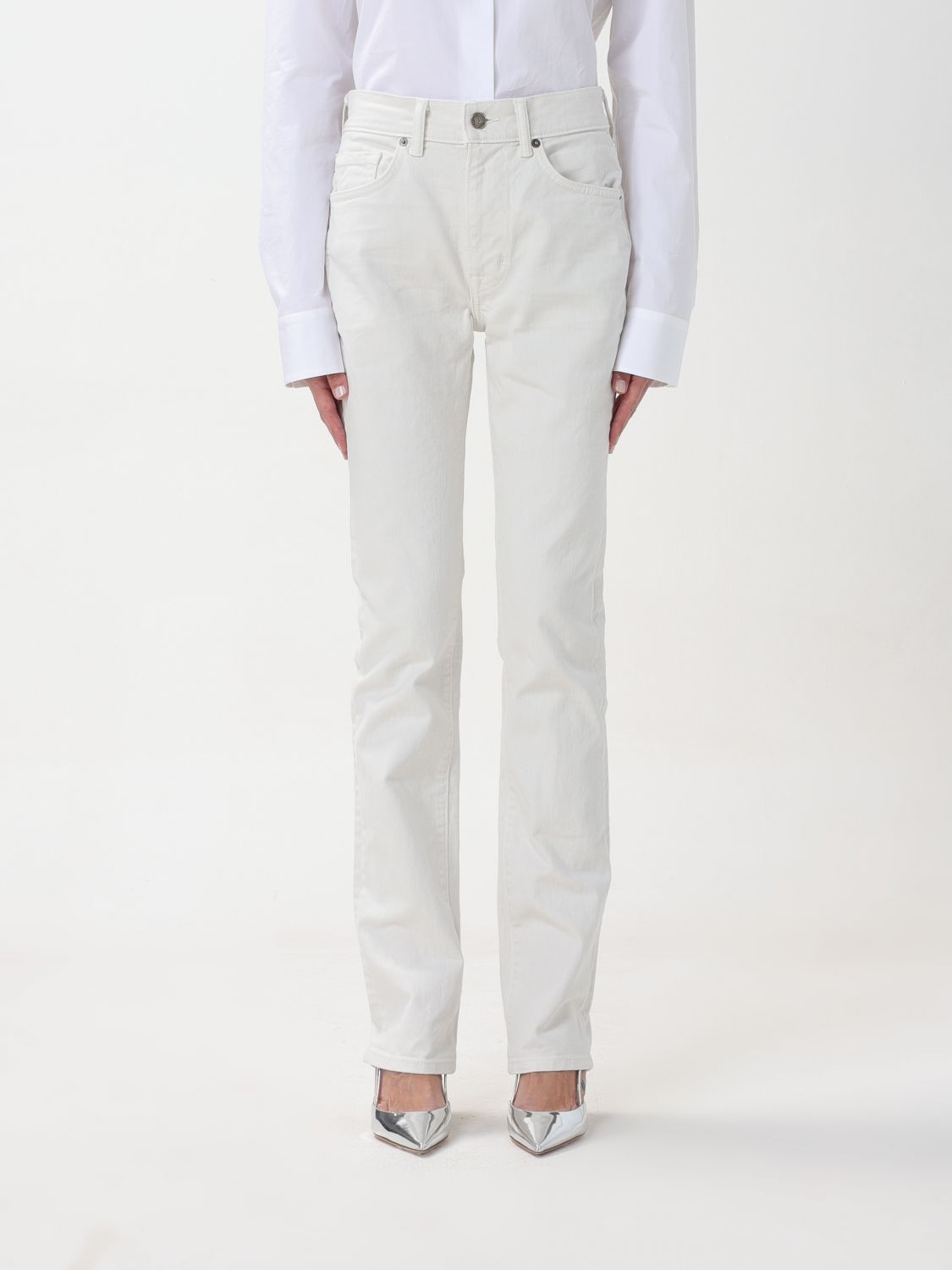 Shop Tom Ford Jeans  Woman Color White