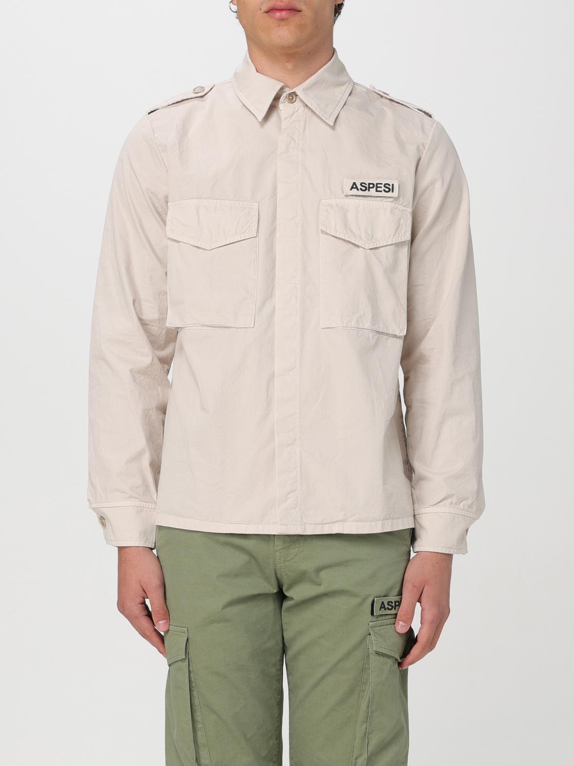 Aspesi Camicia Field Shirt In Tela Di Cotone - Naturale In Beige