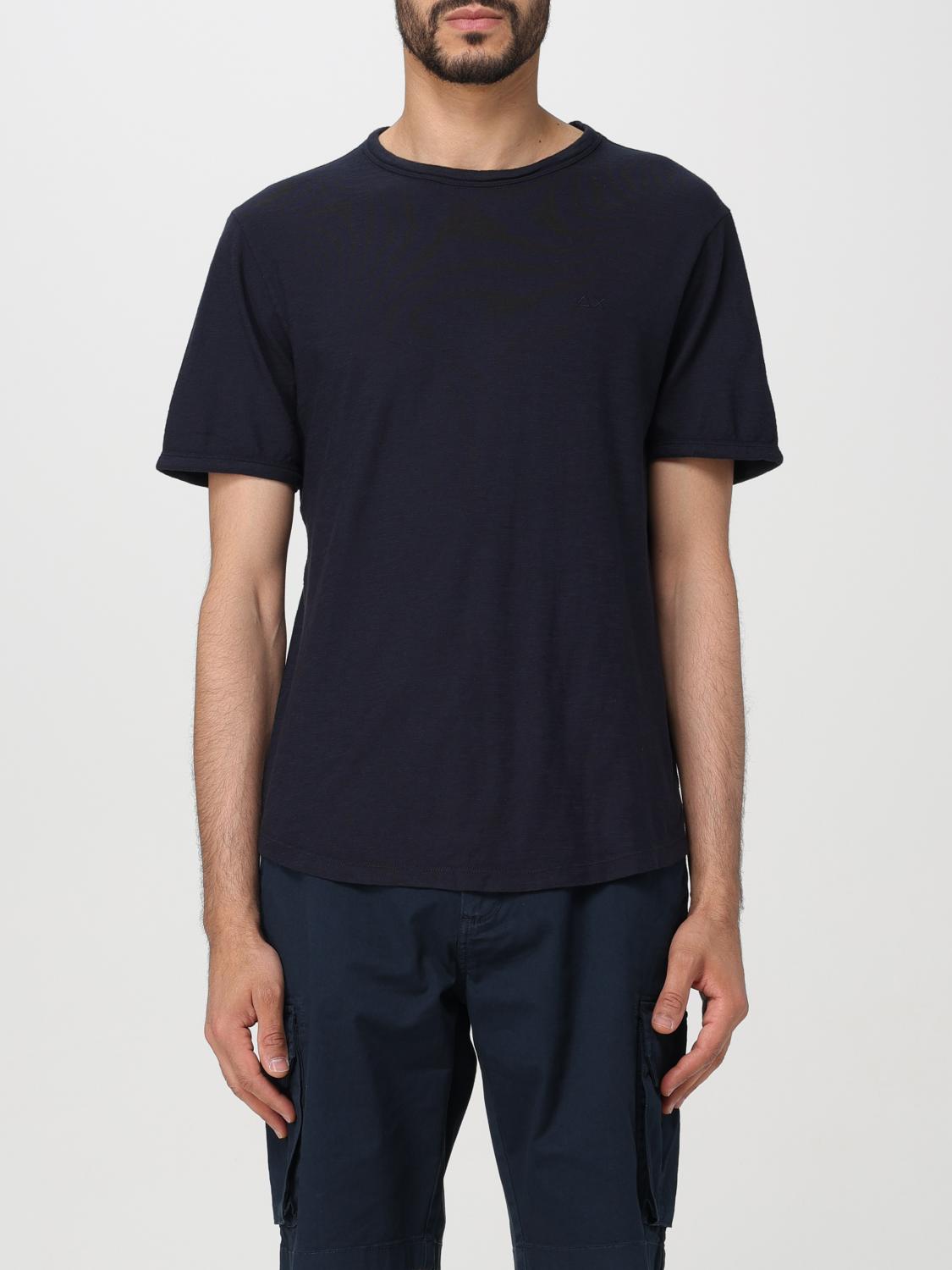 Shop Sun 68 T-shirt  Men Color Navy