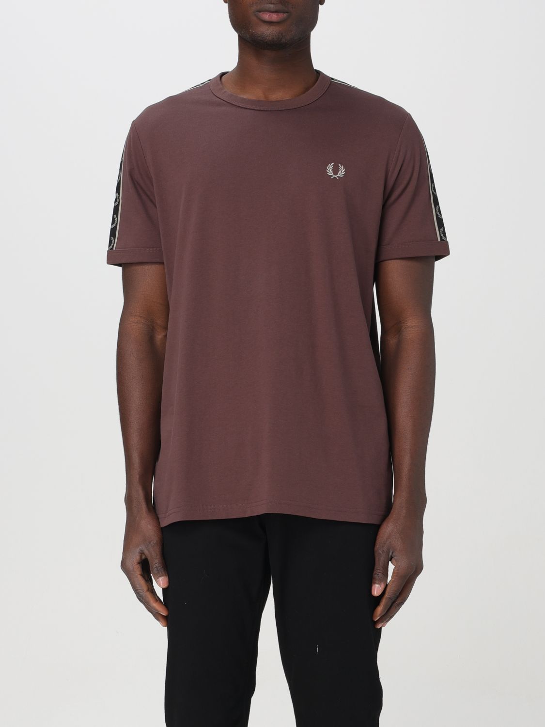 Fred Perry T-shirt  Men Color Brick Red