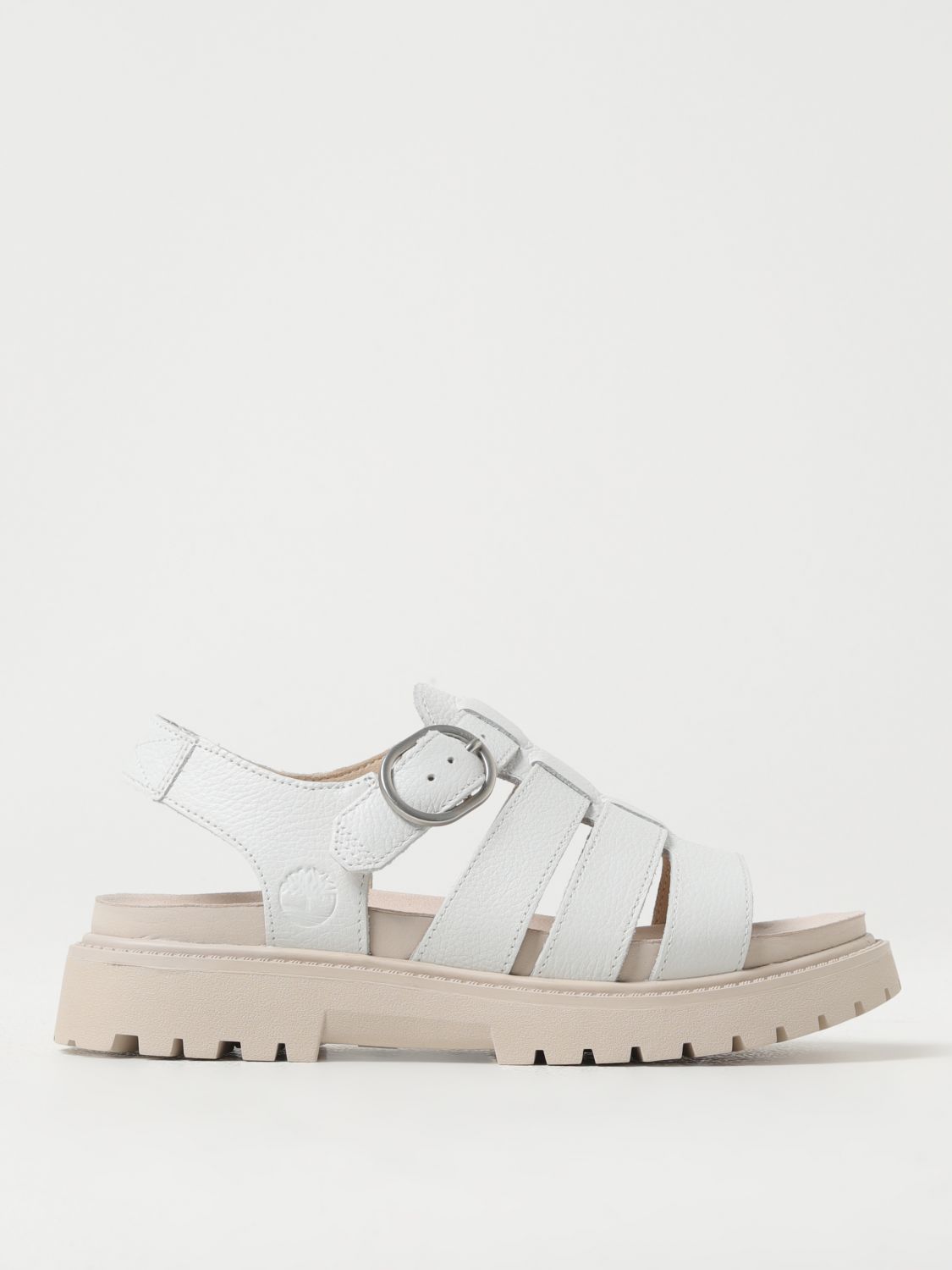 Timberland Flat Sandals  Woman Colour White In 白色