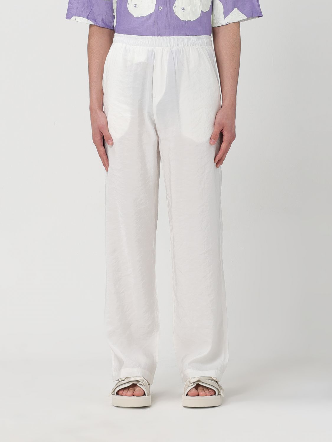 Family First Trousers  Men Colour White