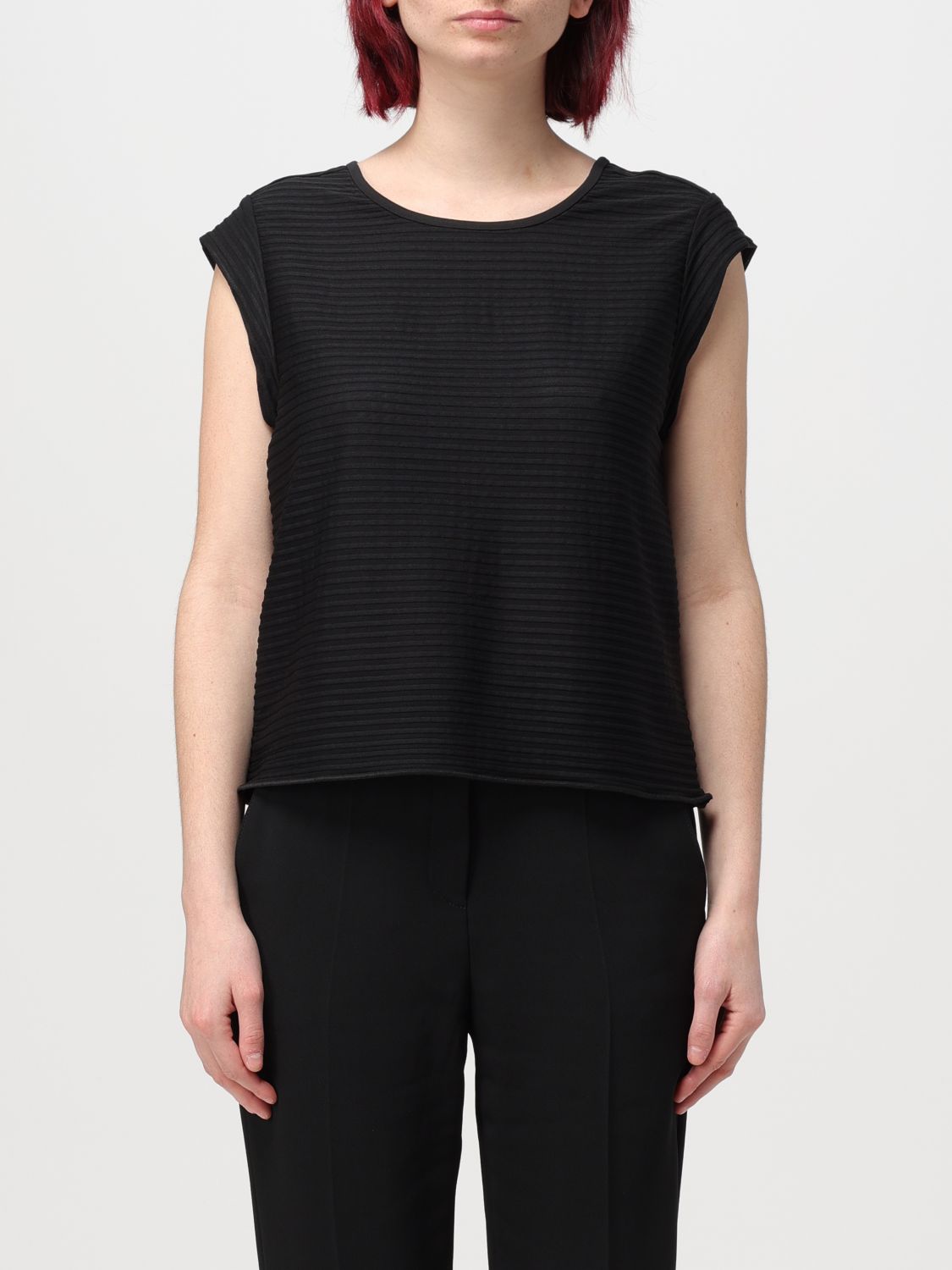 Shop Emporio Armani Jumpsuits  Woman Color Black