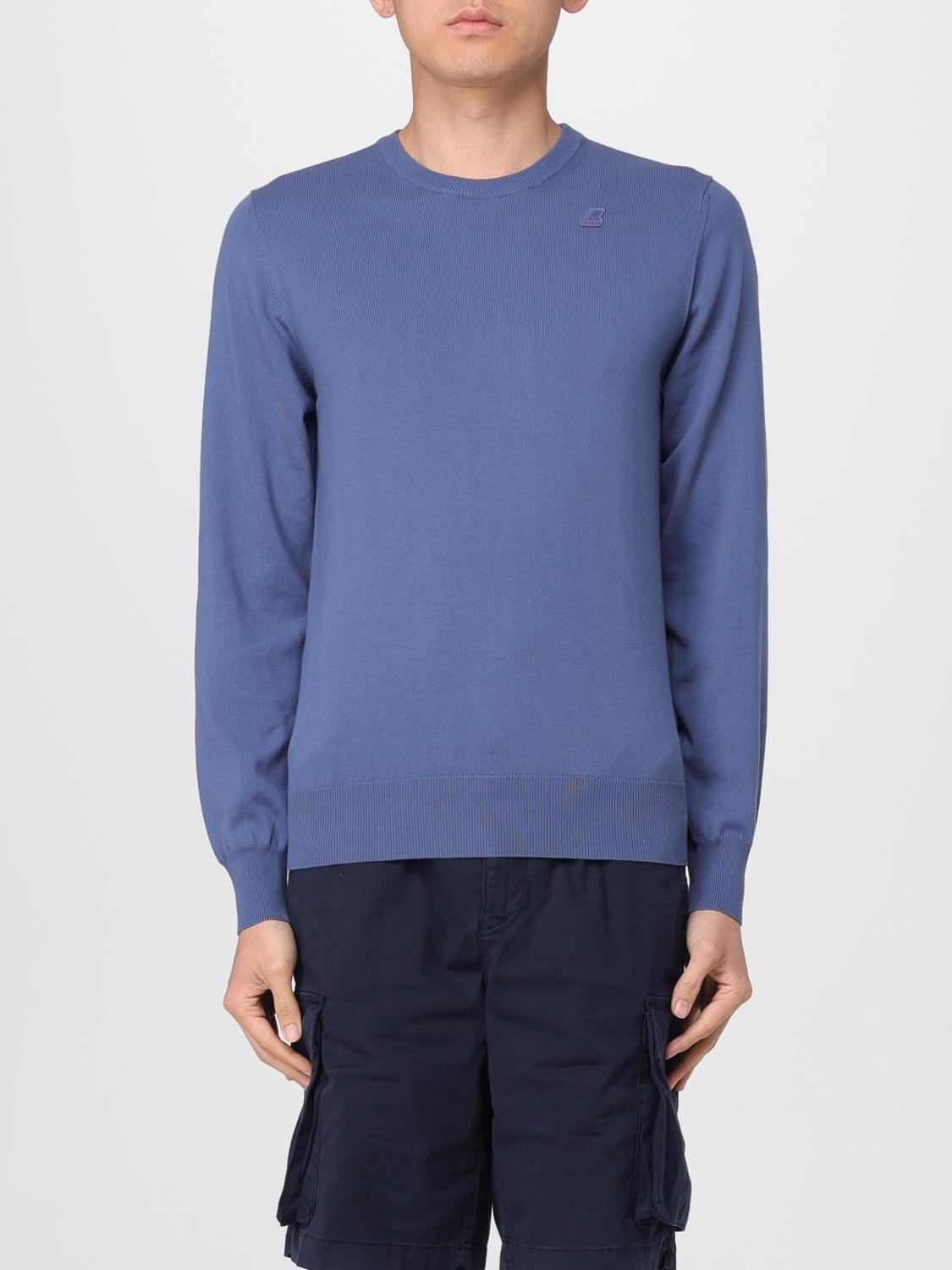 Shop K-way Sweater  Men Color Indigo