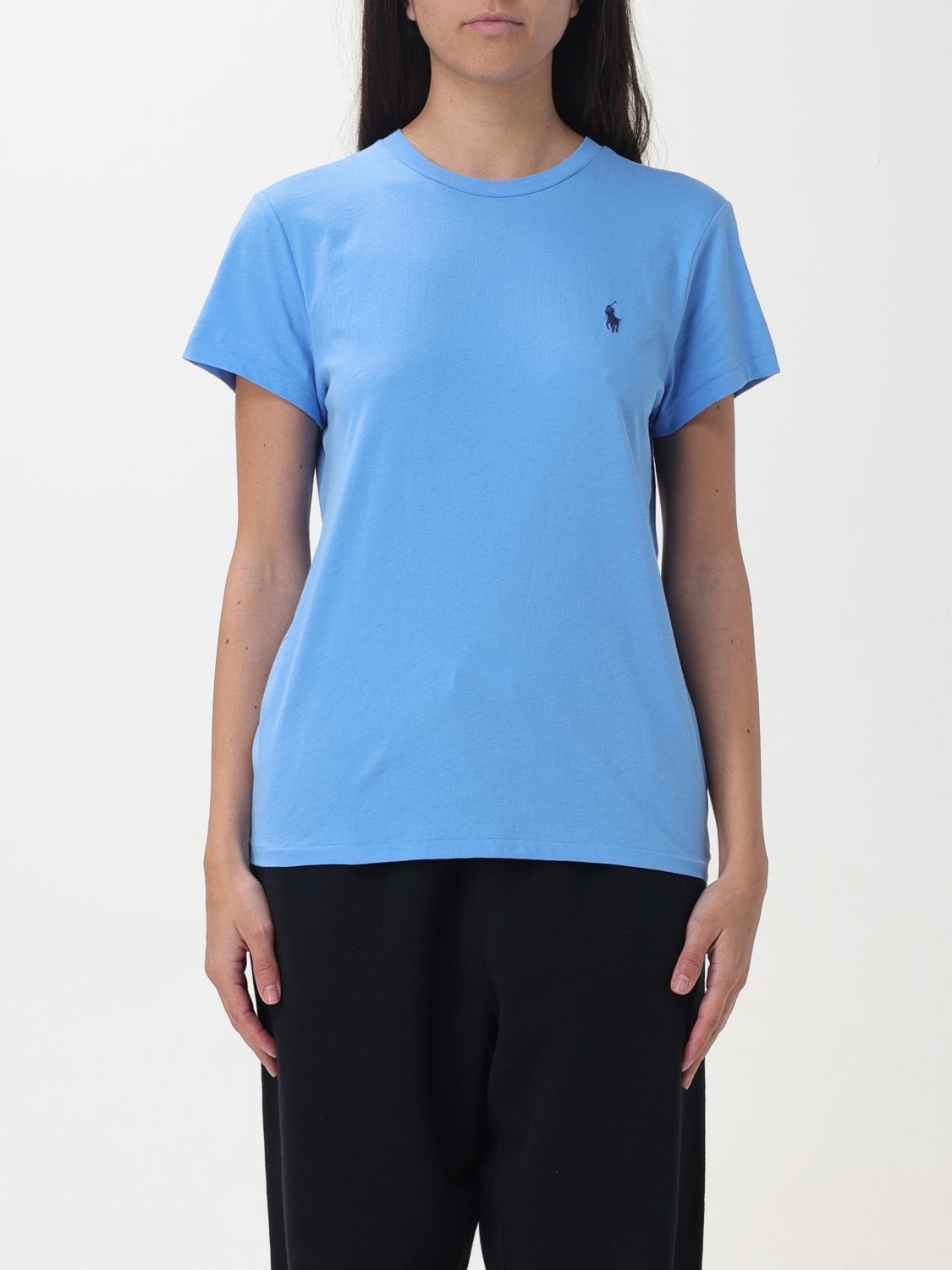 Shop Polo Ralph Lauren T-shirt  Woman Color Blue