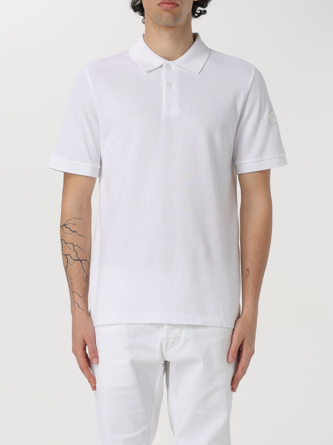 Shop Save The Duck Polo Shirt  Men Color White