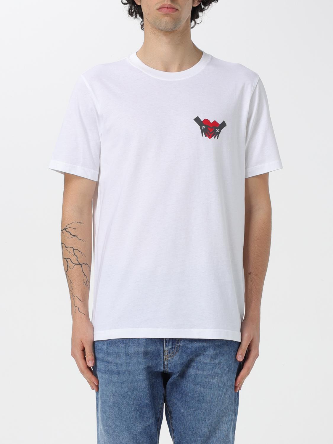 Shop Ps By Paul Smith T-shirt Ps Paul Smith Men Color White