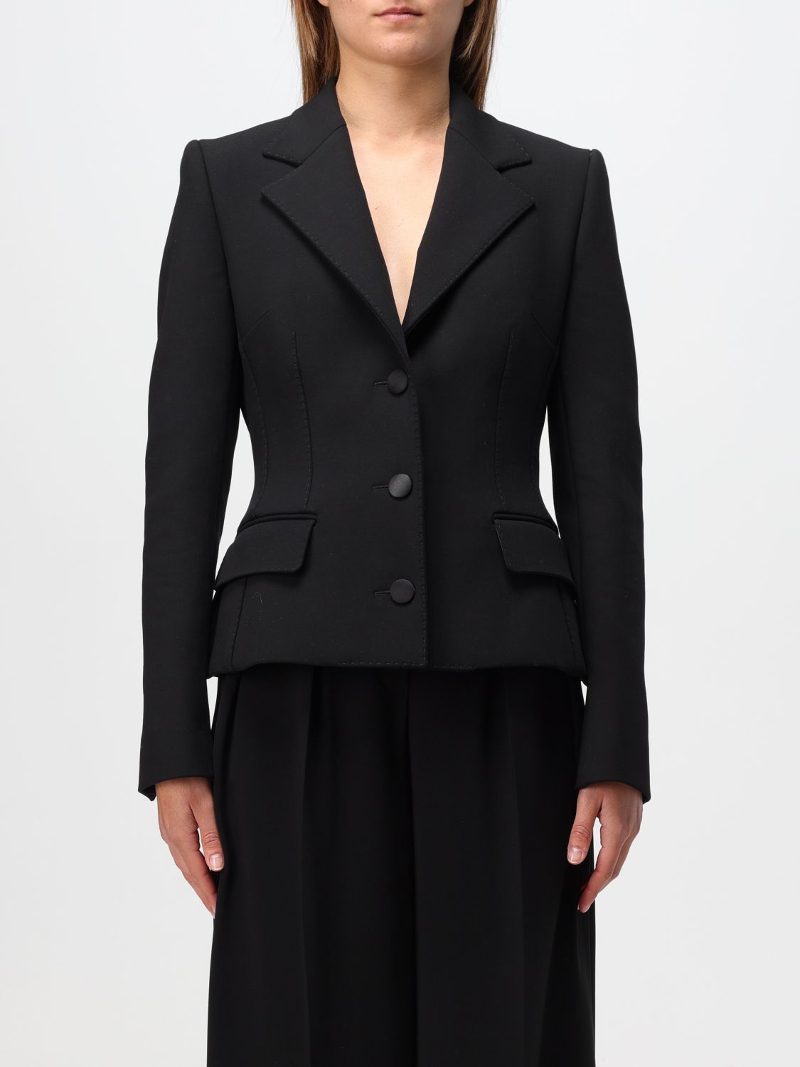 Shop Dolce & Gabbana Blazer  Woman Color Black