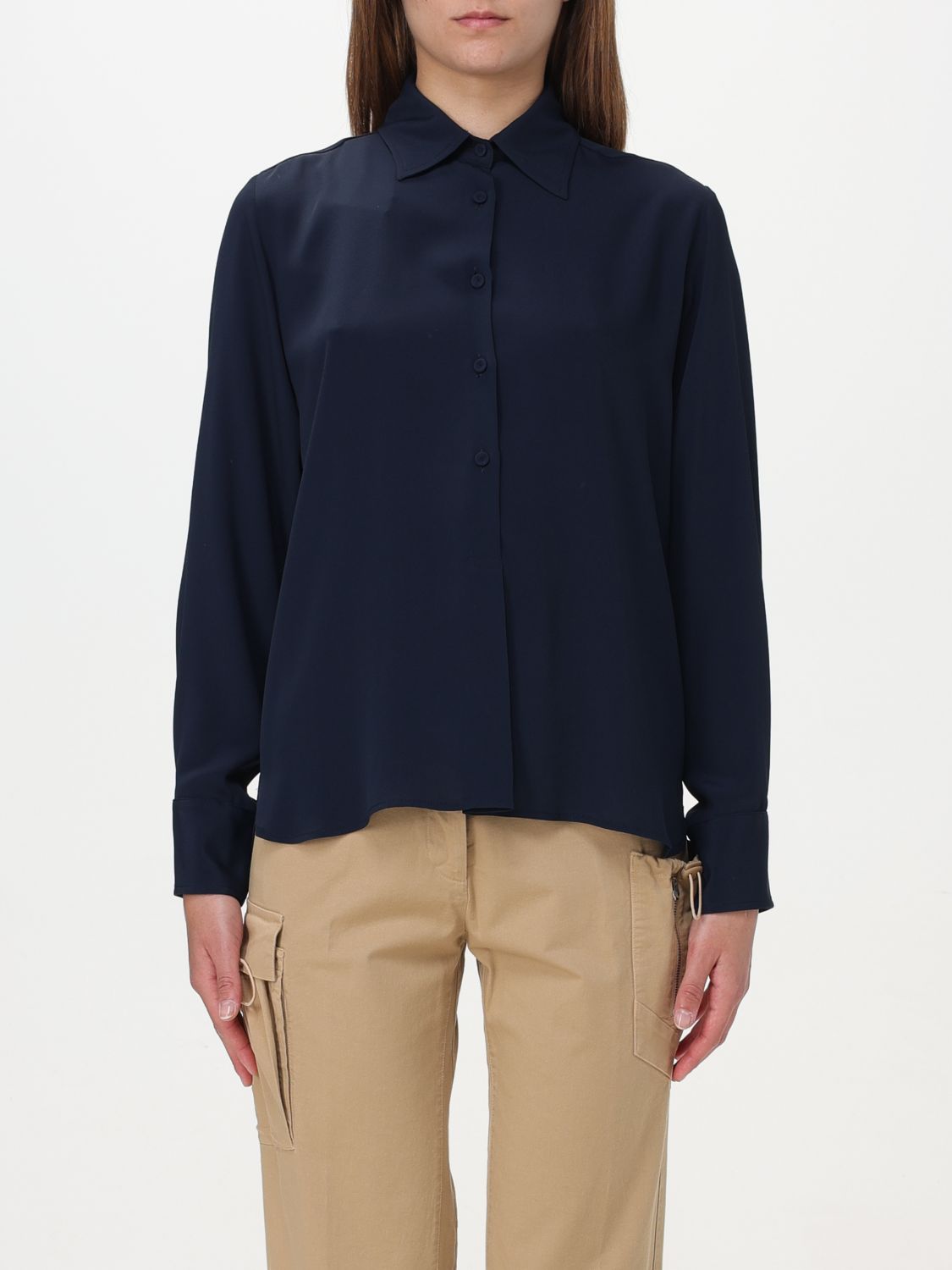 Grifoni Polo Shirt  Woman Color Navy In 海军蓝