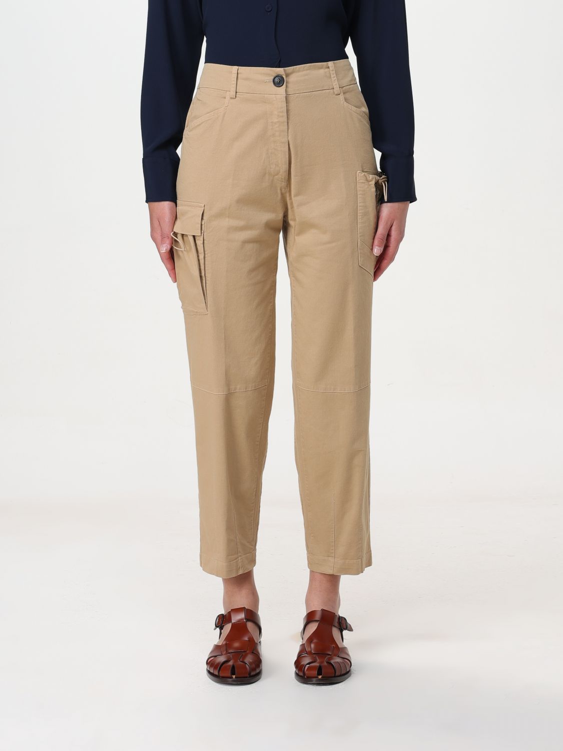 Grifoni Pants  Woman Color Sand In 沙色