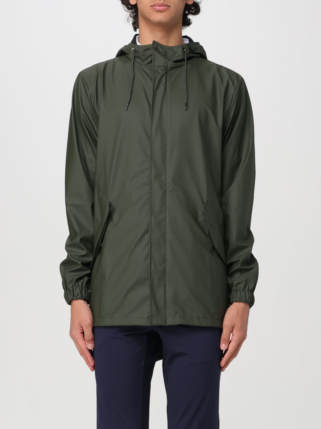 Shop Rains Jacket  Men Color Green