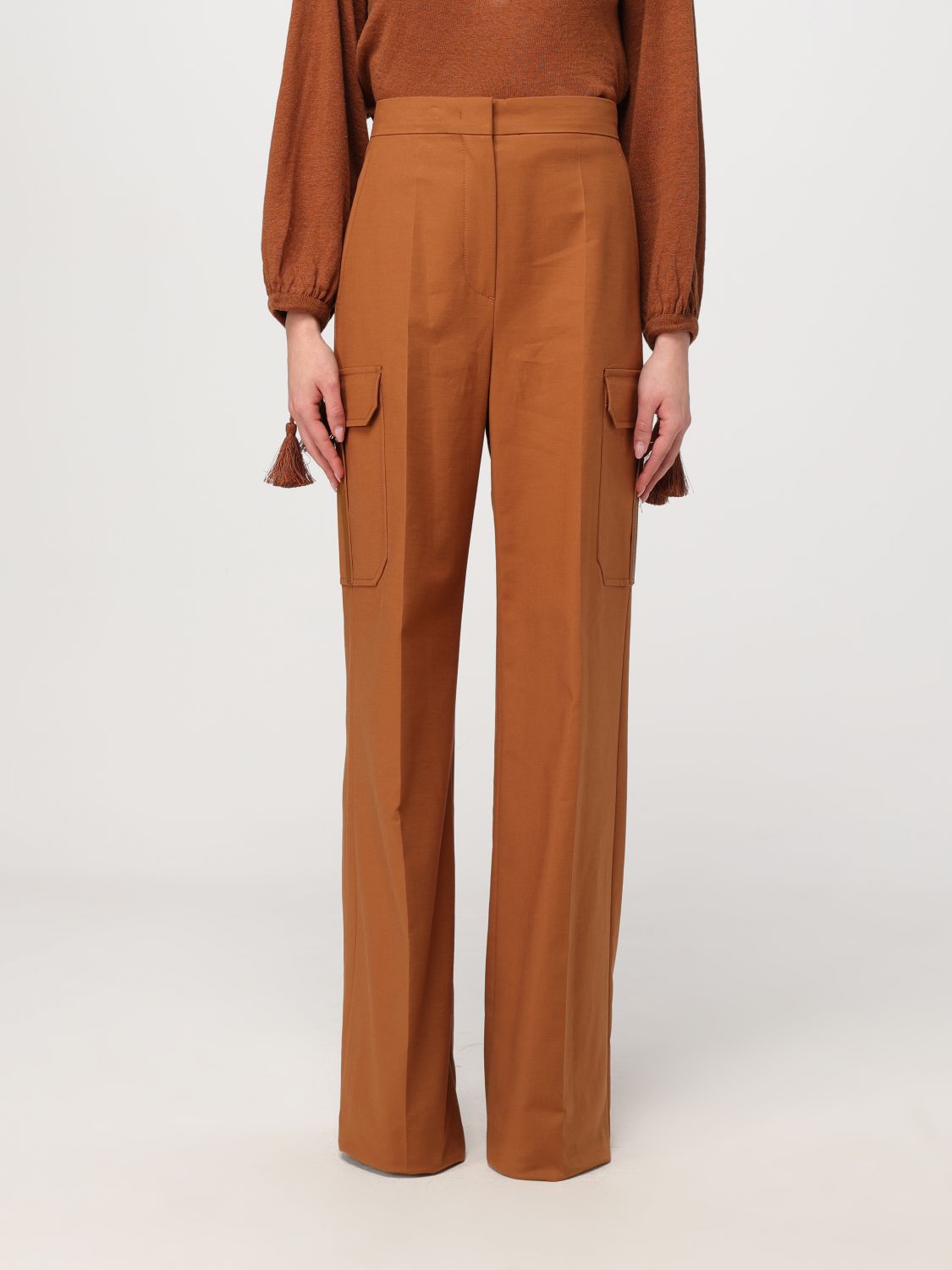 Max Mara Pants  Woman Color Brown In 棕色