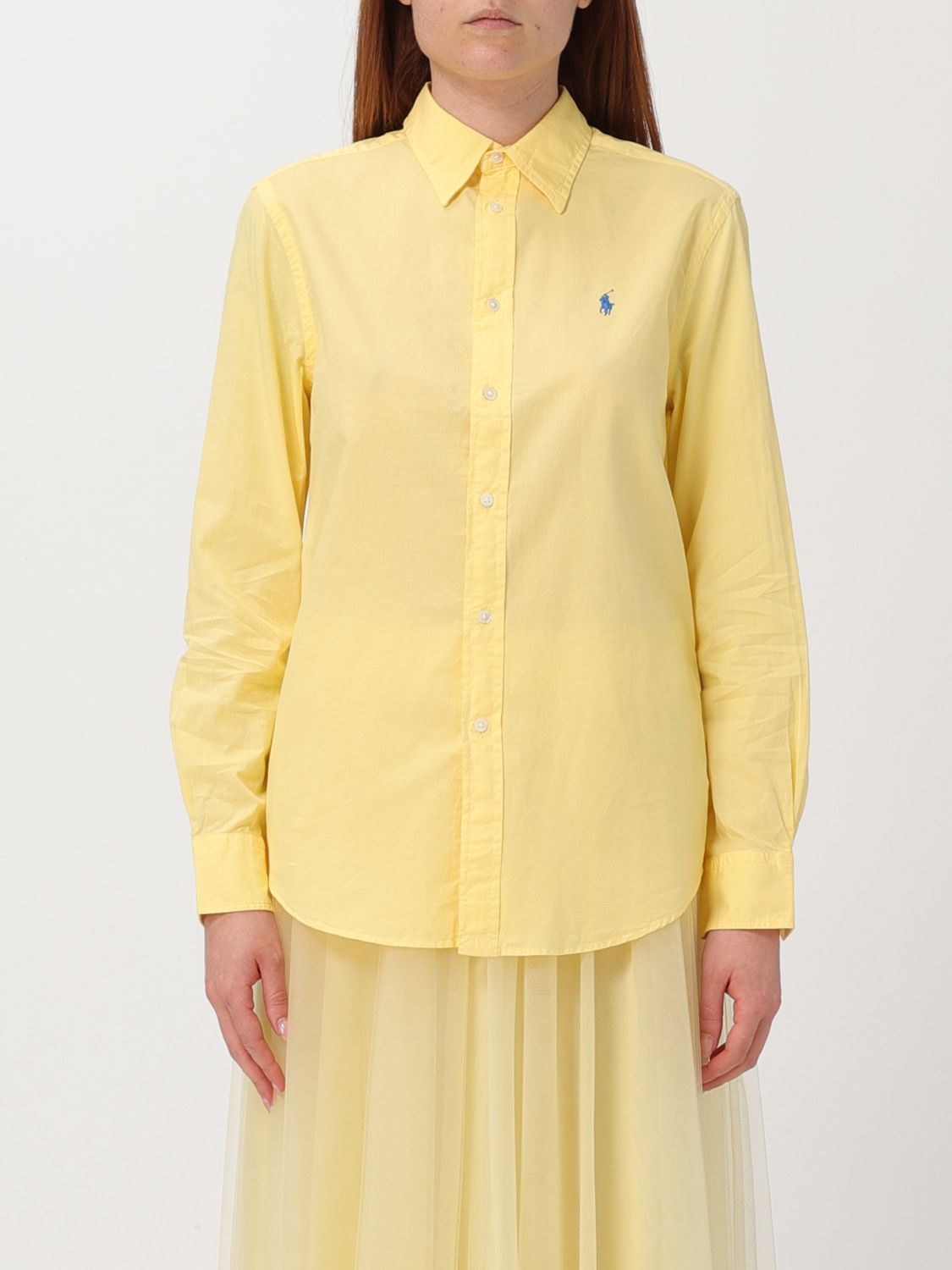 Shop Polo Ralph Lauren Shirt  Woman Color Yellow