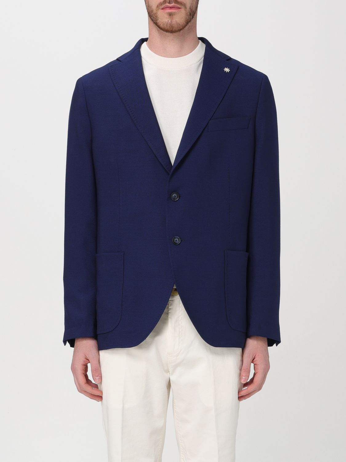 Manuel Ritz Jacket  Men Color Gnawed Blue