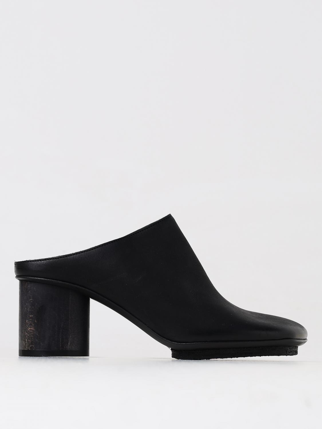 Shop Uma Wang High Heel Shoes Woman Color Black