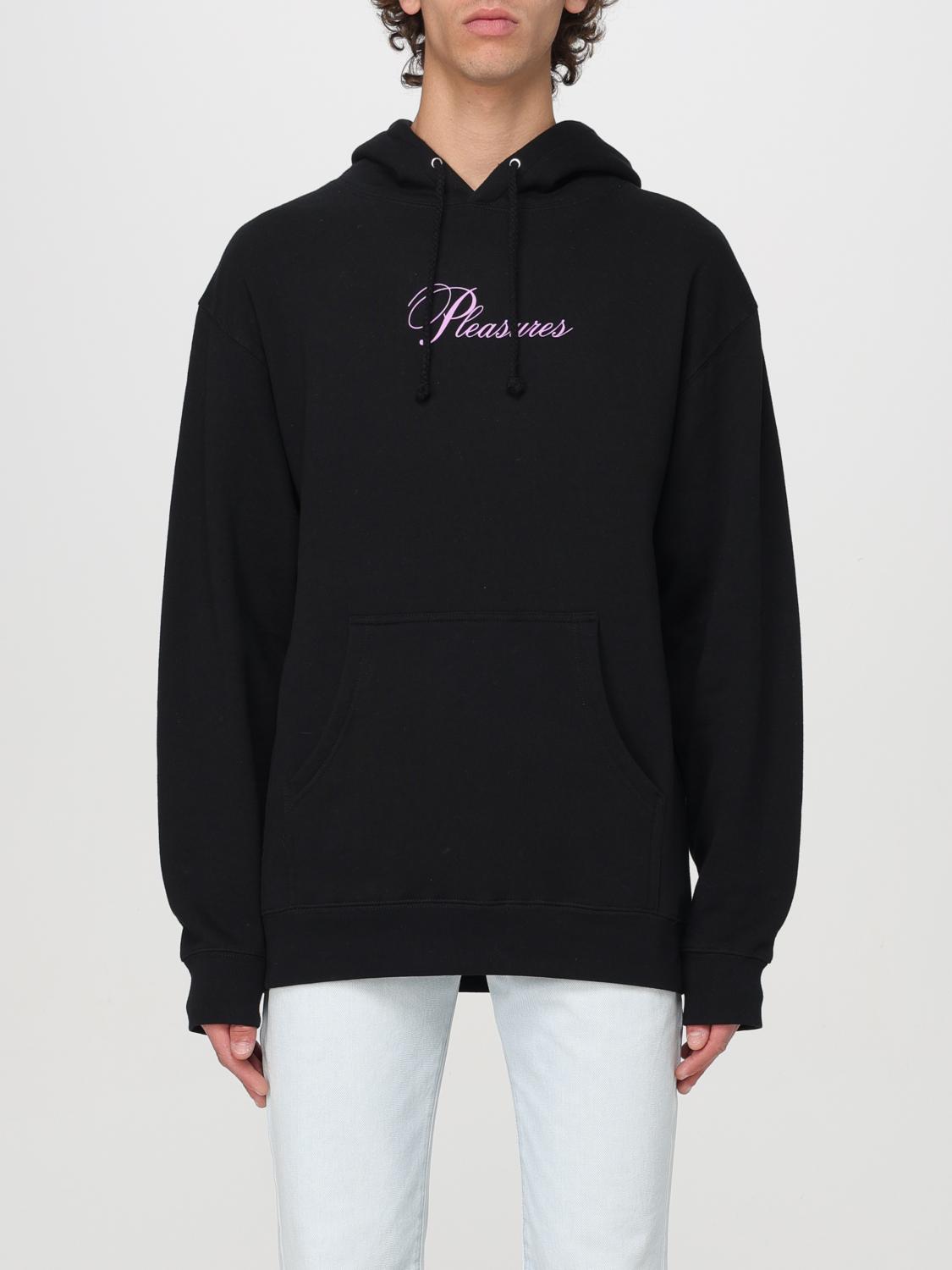 Shop Pleasures Sweatshirt  Men Color Black