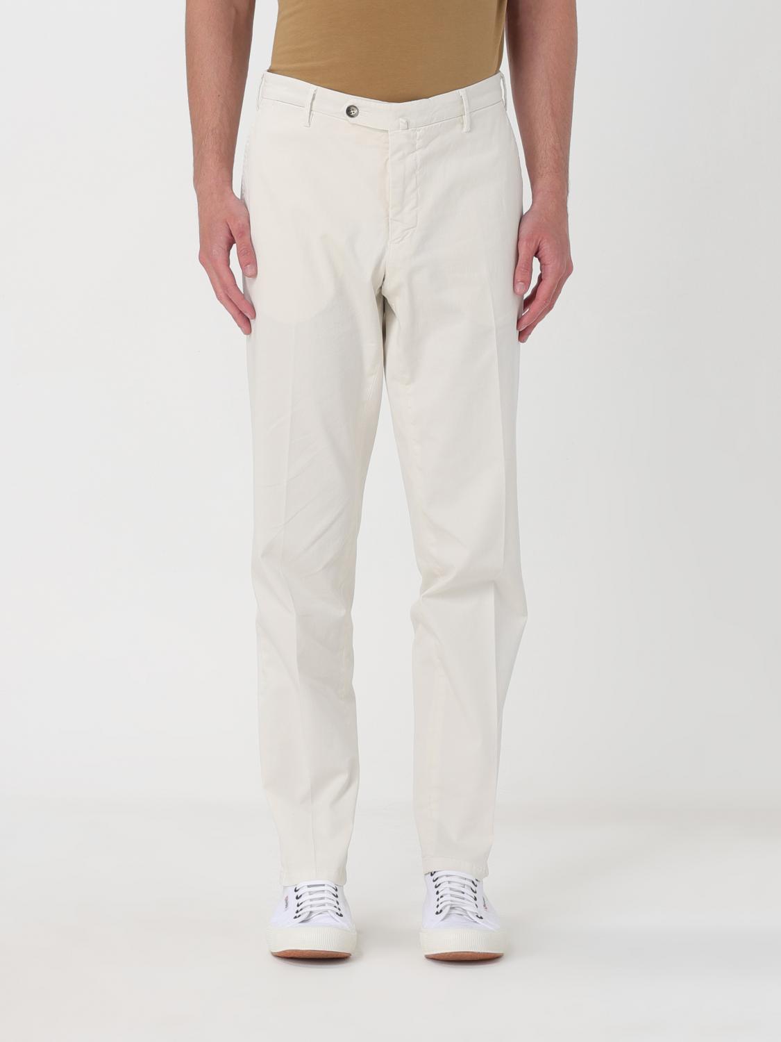 Shop Luigi Bianchi Pants  Men Color Cream