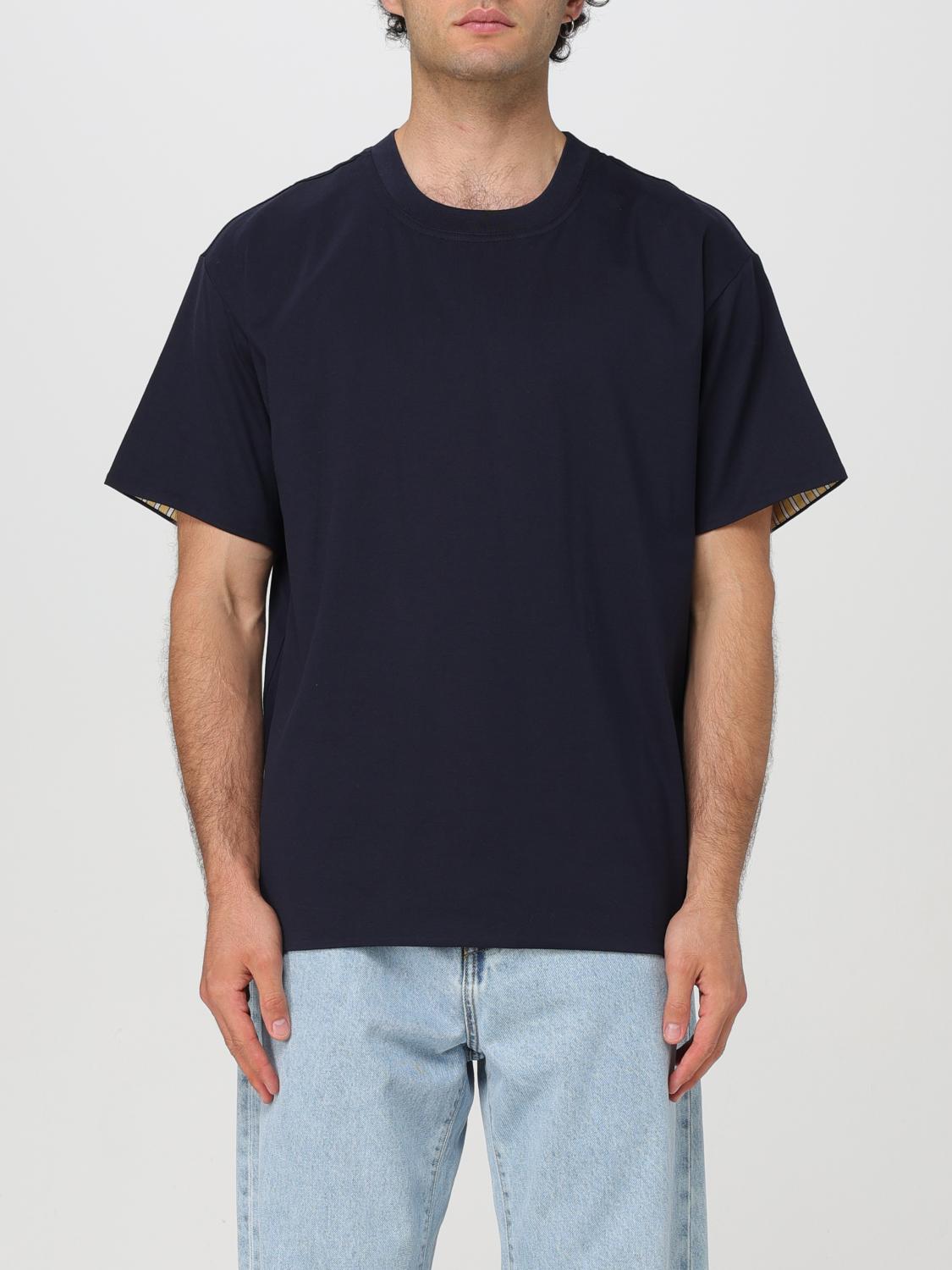 Shop Bottega Veneta T-shirt  Men Color Navy In 海军蓝