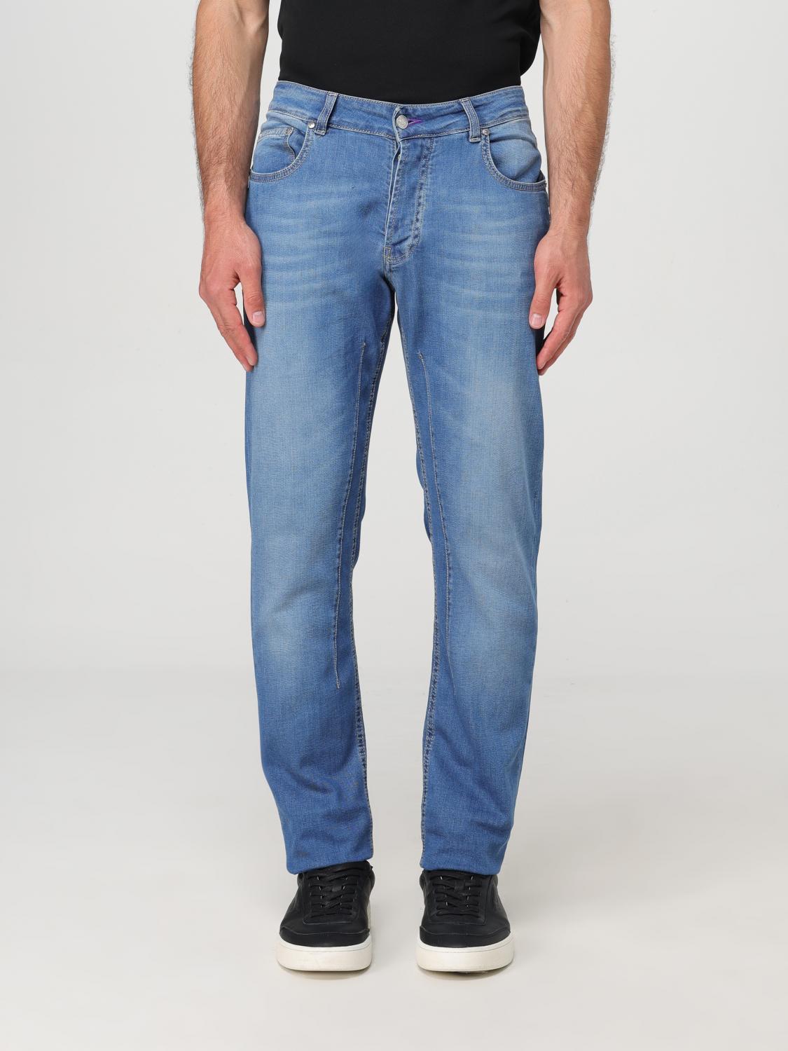 Shop Daniele Alessandrini Jeans  Men Color Denim