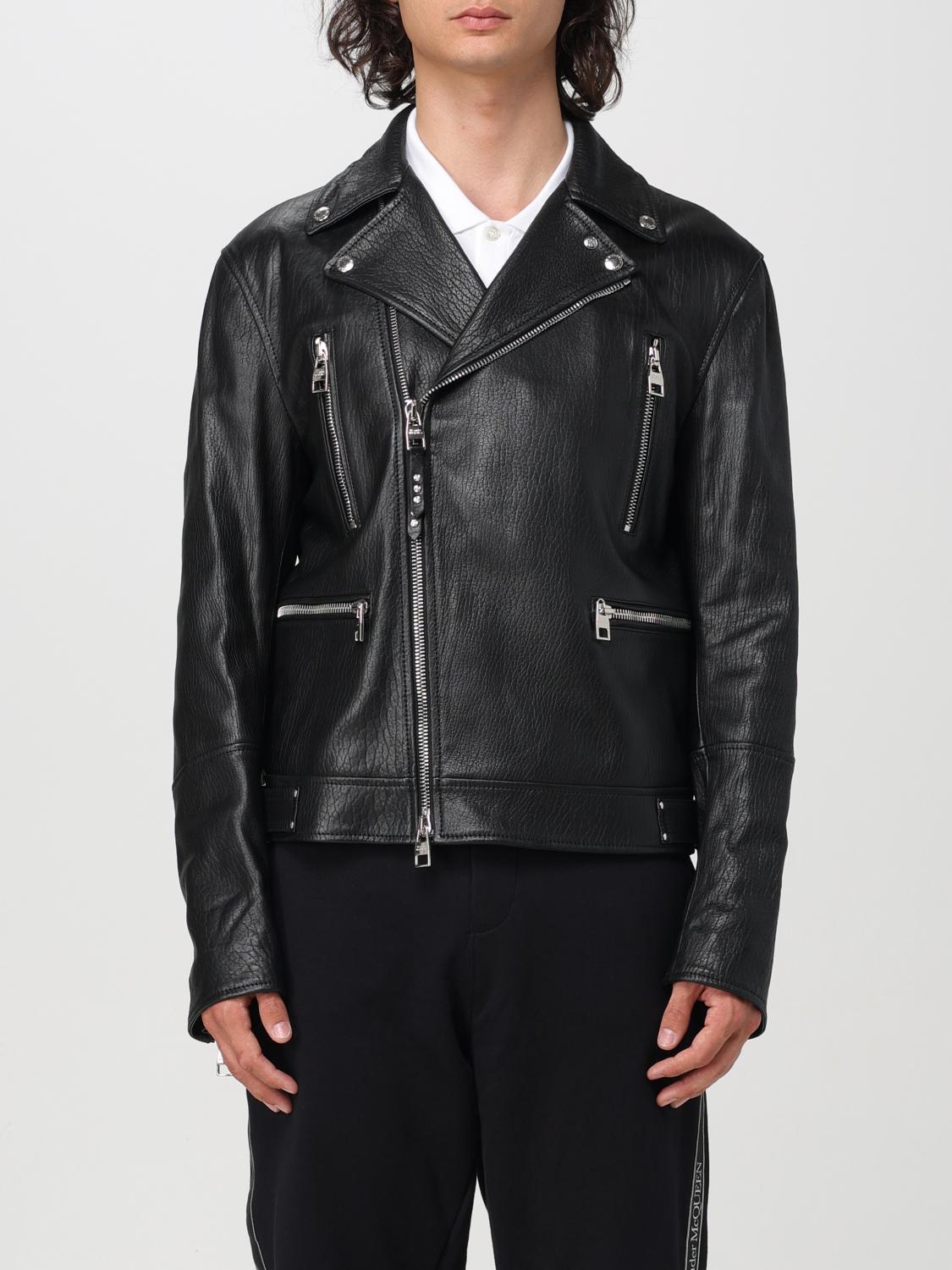 Shop Alexander Mcqueen Jacket  Men Color Black