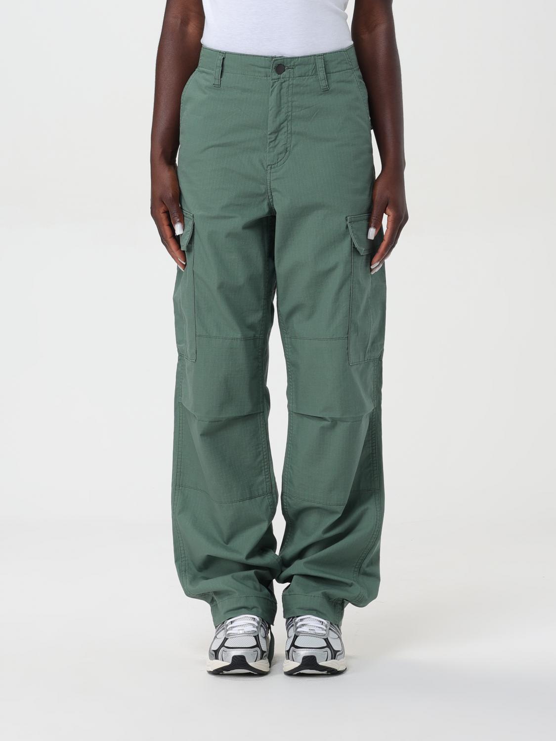 Shop Carhartt Pants  Wip Woman Color Green