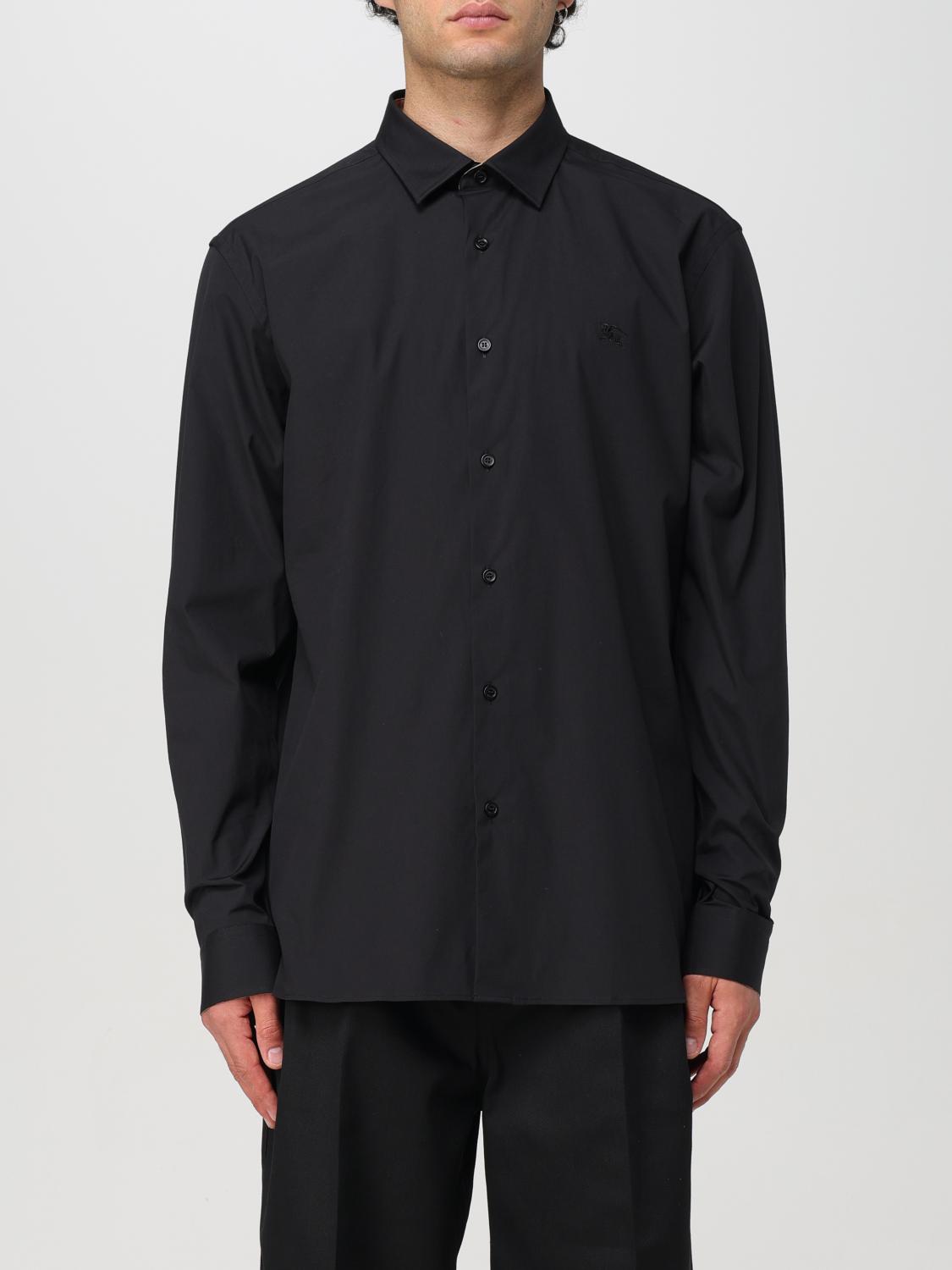 Shop Burberry Shirt  Men Color Black In 黑色