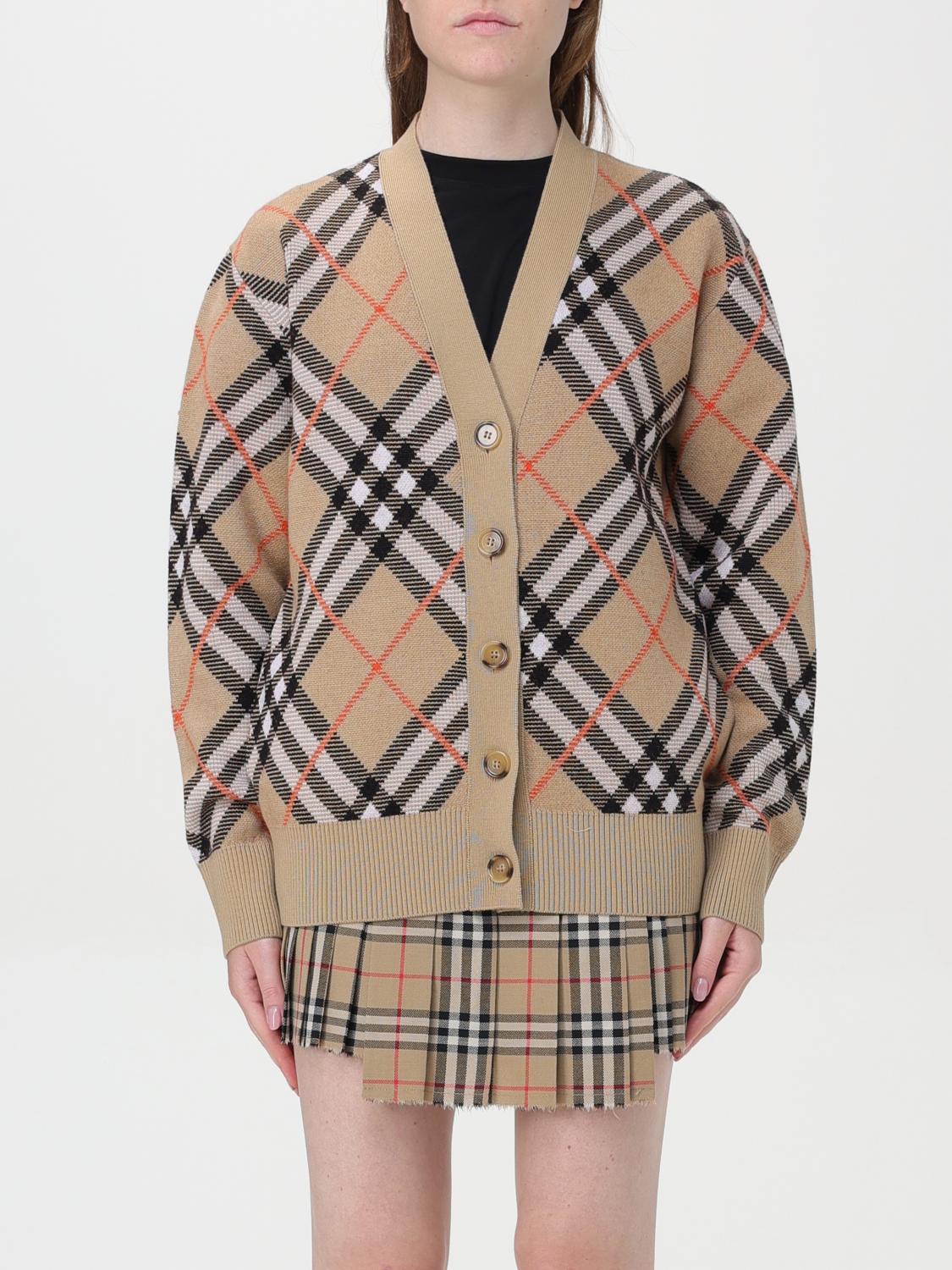 Shop Burberry Cardigan  Woman Color Sand