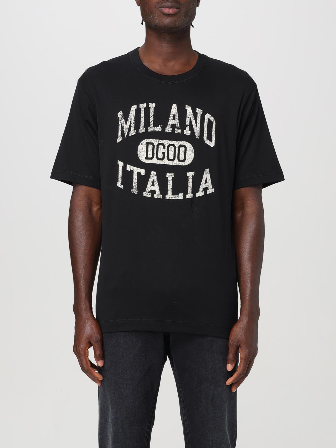 Shop Dolce & Gabbana T-shirt  Men Color Black